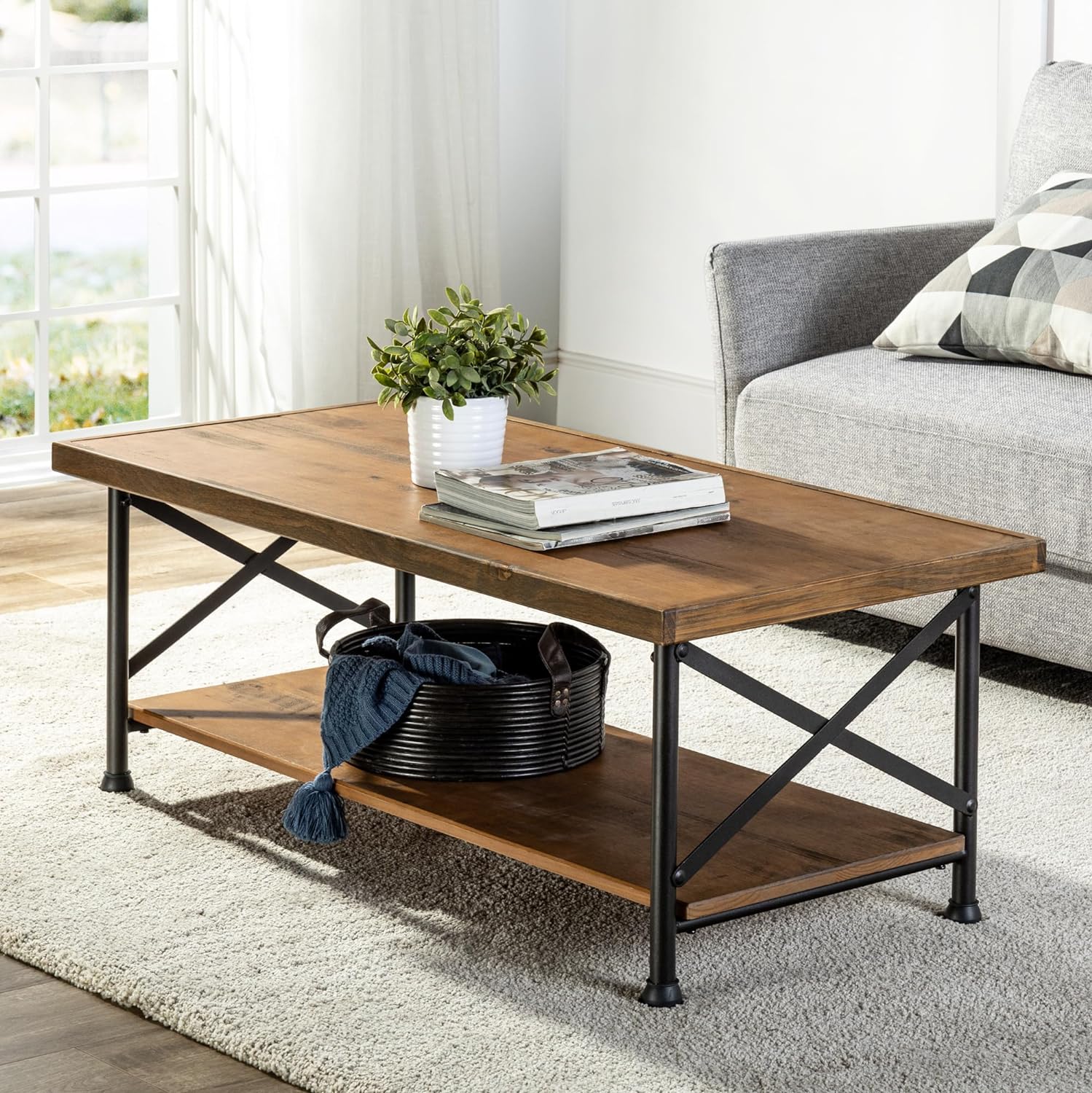 Zinus Rafat Industrial Style Coffee Table