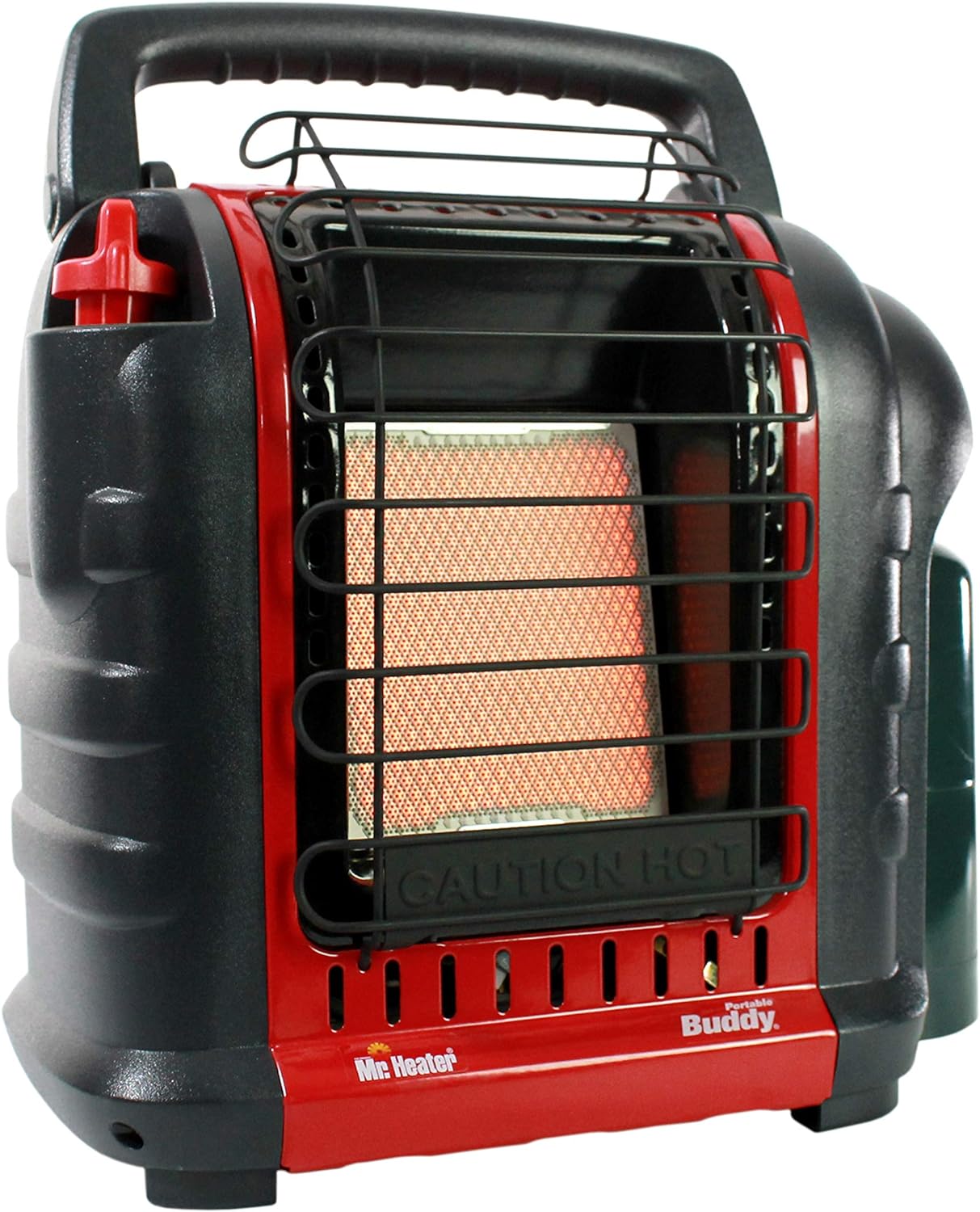 Mr. Heater F232000 MH9BX Buddy 4,000-9,000-BTU Indoor-Safe Portable Propane Radiant Heater, Red-Black