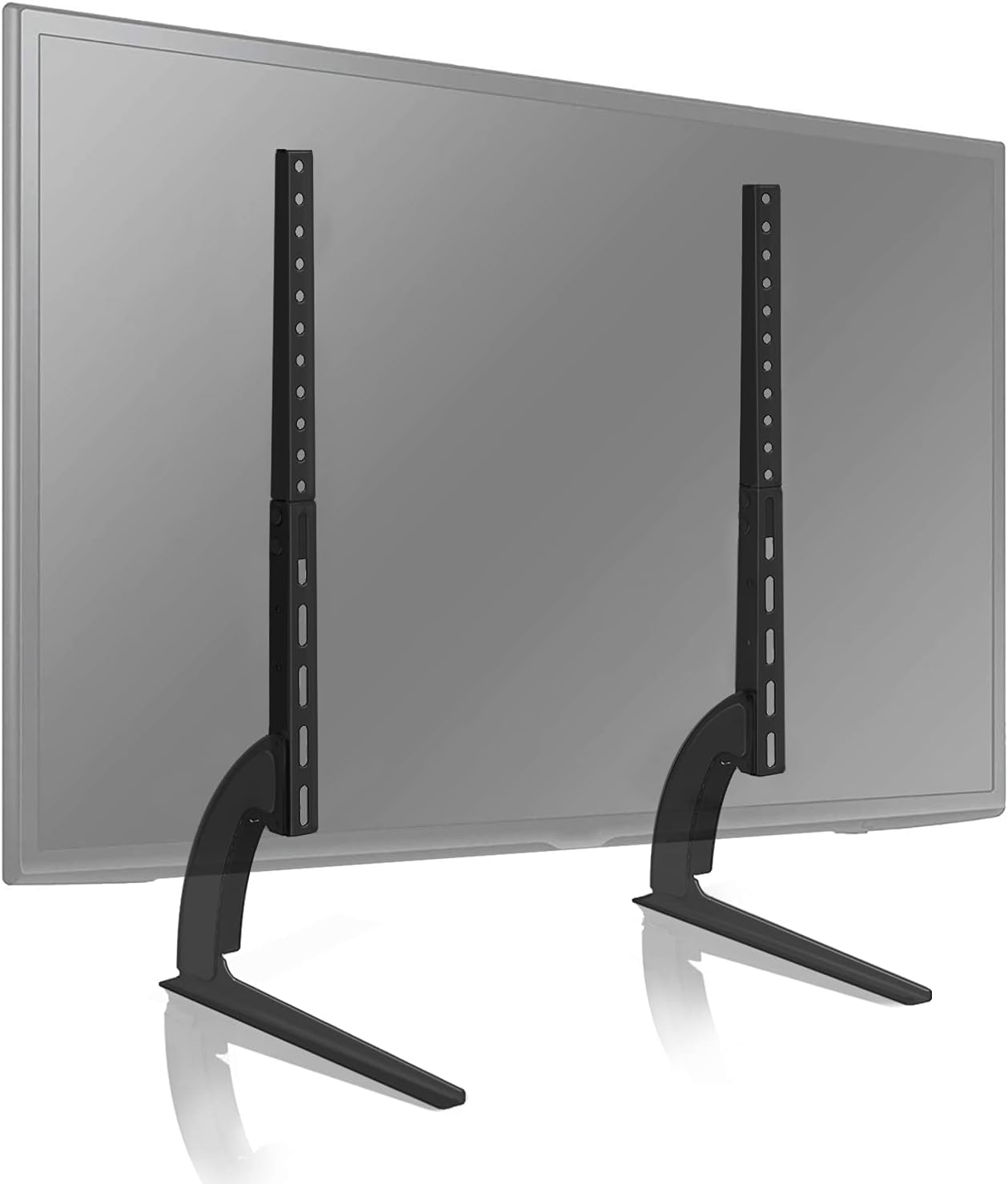 TAVR Furniture Universal Table Top TV Stand for 27 30 32 37 40 43 47 50 55 60 65 Inch Plasma LCD LED Flat or Curved Screen TVs with Height Adjustment Hold up to 88 lbs, Max VESA 800x500mm