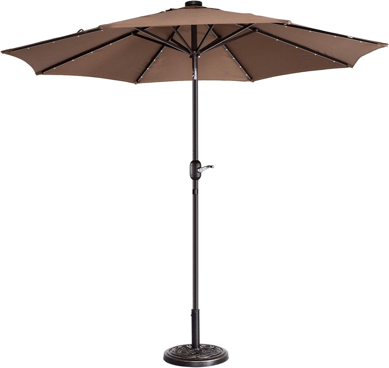 9-Foot LED Outdoor Patio Umbrella