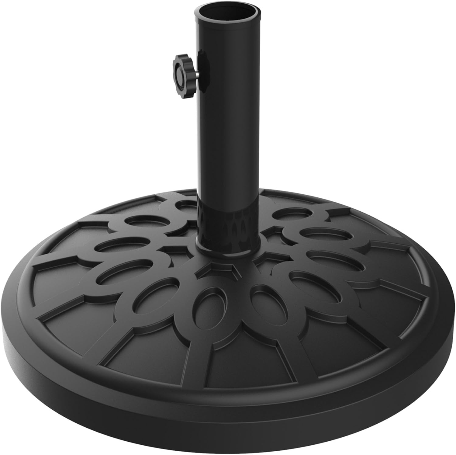 Pure Garden Patio Umbrella Base - 19 lbs Black 1.9