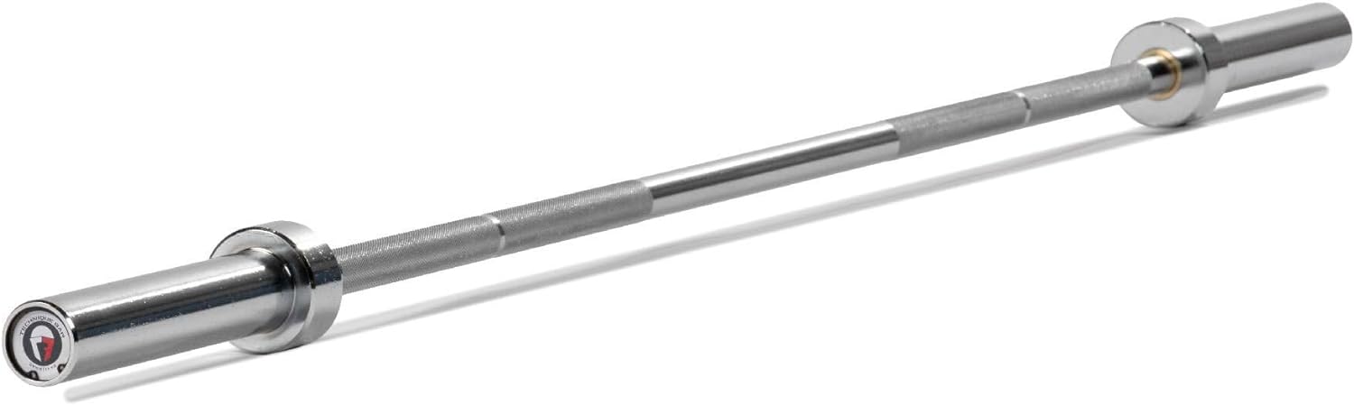 Titan Fitness Olympic Technique Training Barbell, 6 FT Chrome Finish, 15 KG(33lb) 28MM Shaft, Rated 500 LB, Weightlifting Bar