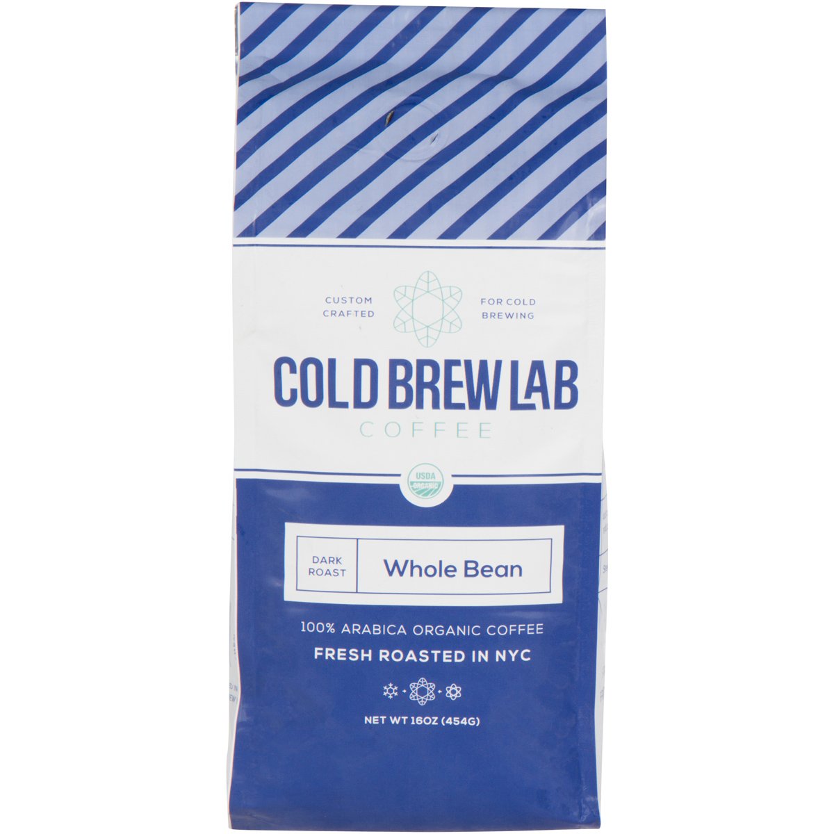 Cold Brew Organic Coffee Beans, Colombian Supremo, Dark Roast, 1 LB, Whole Bean Coffee for Cold Brewing