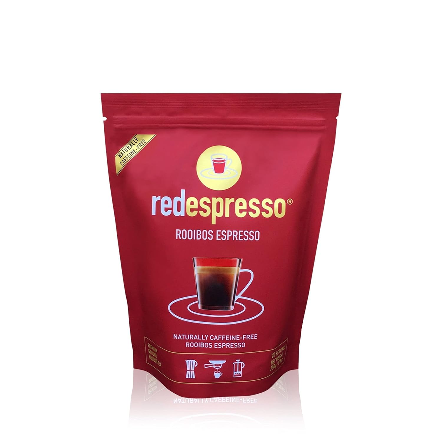 Rooibos Tea - Red Espresso - Original South African Red Tea - Ground - 8.8oz (250g)