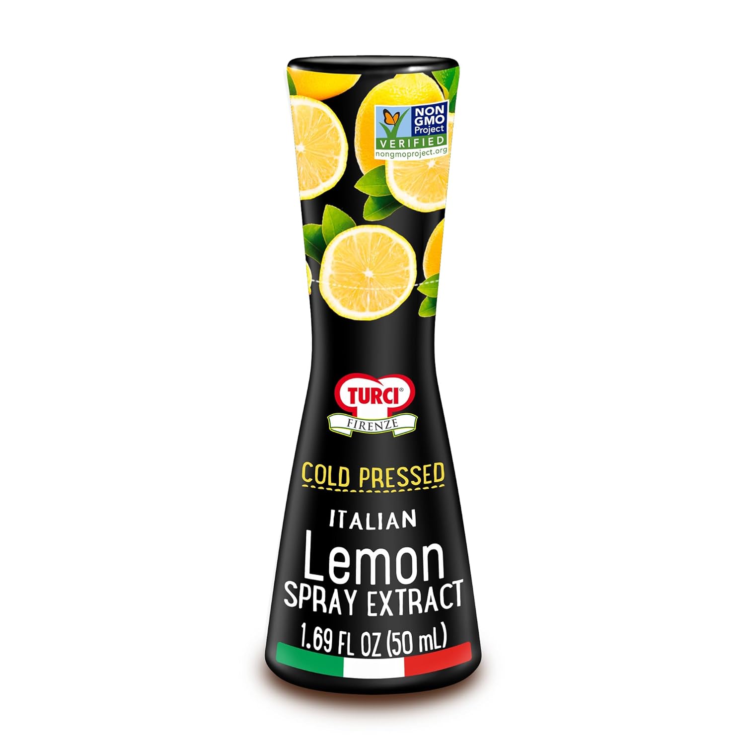 Turci Lemon Extract Spray 1.69 fl. oz., A Flavor-Packed Finishing Touch on Hot/Cold Dishes, Natural Extract, Non-GMO, Preservative Free, No Artificial Color/Flavor