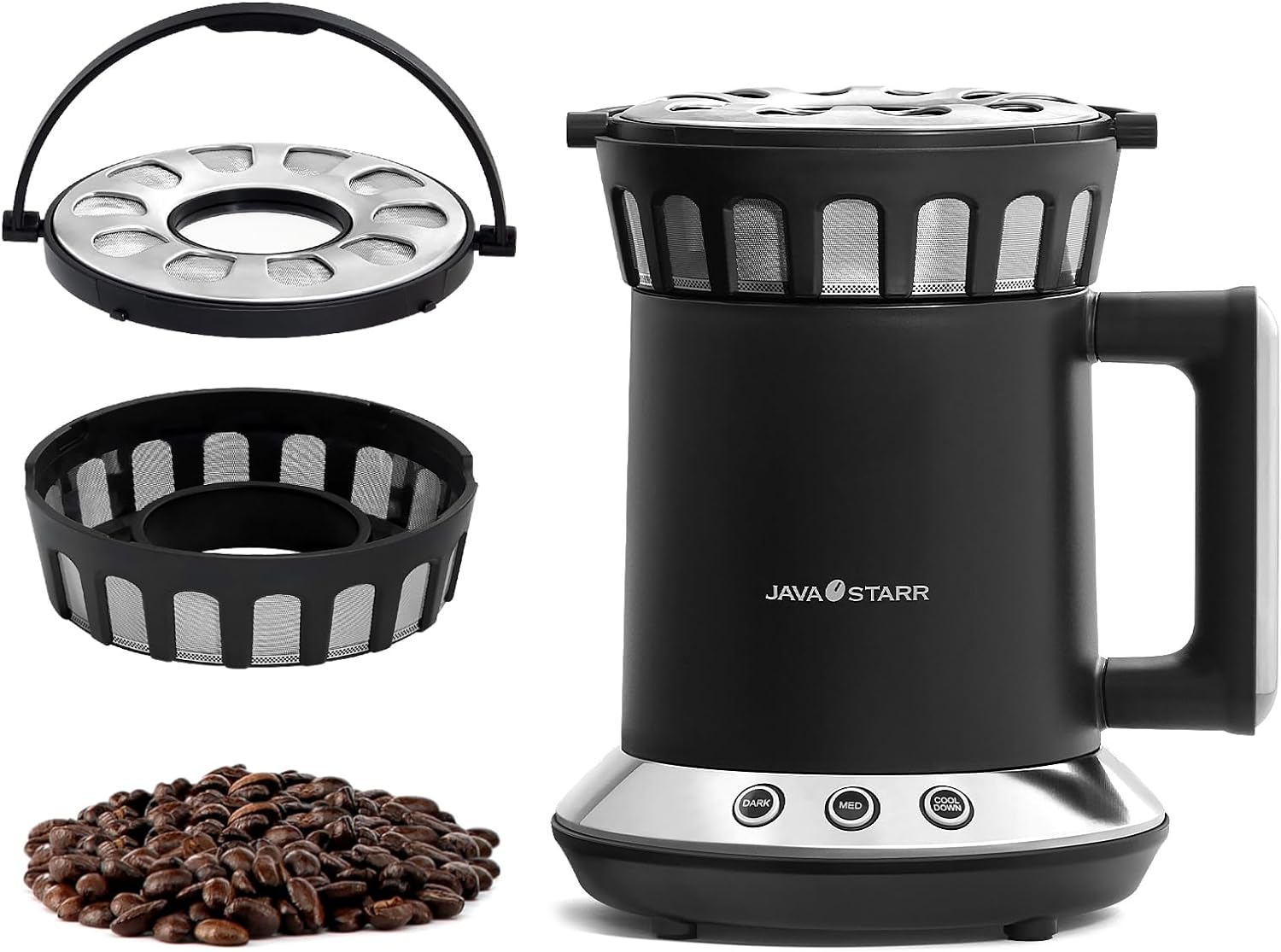 Electric Coffee Roasters Machine for Home Use 1200W, One-Touch Control Coffee Bean Baker Roaster Med and Dark Two Baking Modes are Optional,Coffee Bean Roasting Machine 110V~120V