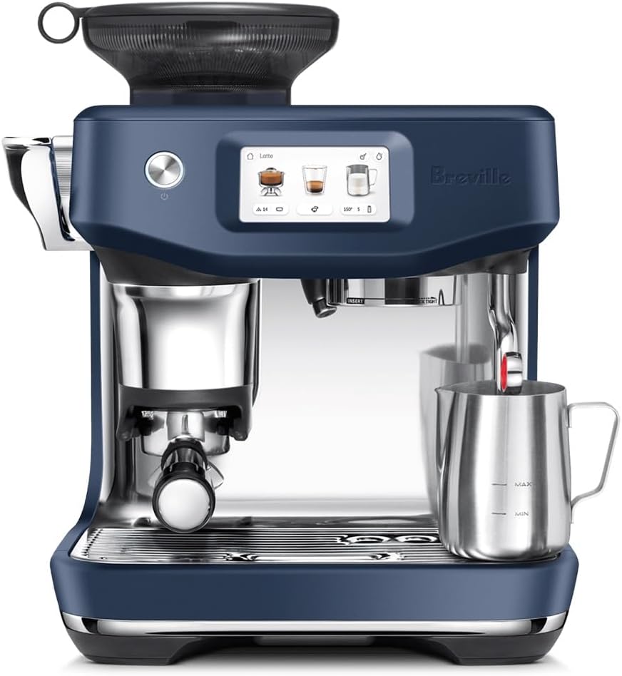 Breville the Barista Touch Impress Espresso Machine with Grinder, BES881DBL - Damson Blue