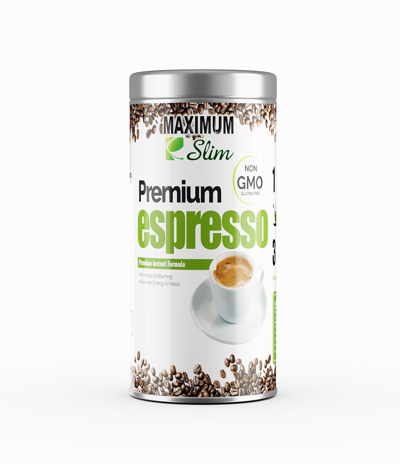Gourmet ESPRESSO: - 100% Arabica Coffee, Stimulates KETOSIS, Boosts your ENERGY & FOCUS. - Medium Dark Roast, Instant Coffee Formulated with Essential Vitamins and Natural Herbal Extracts.