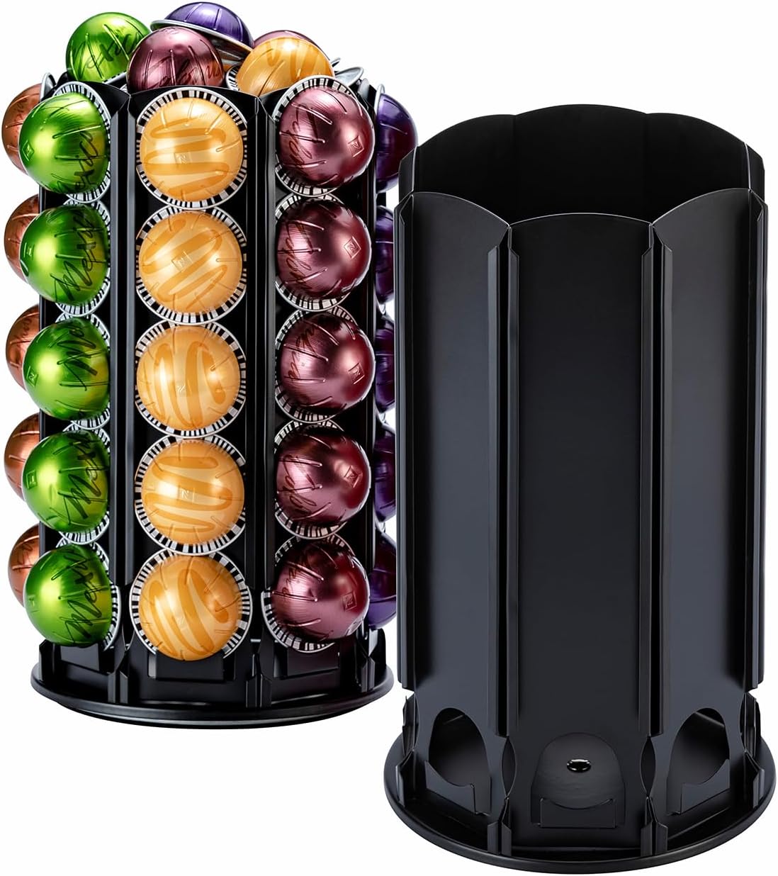 Rice rat for Nespresso Vertuo Pod Holder Carousel Vertuoline With Central Additional Pods Storage (Carousel-50+ Pods)