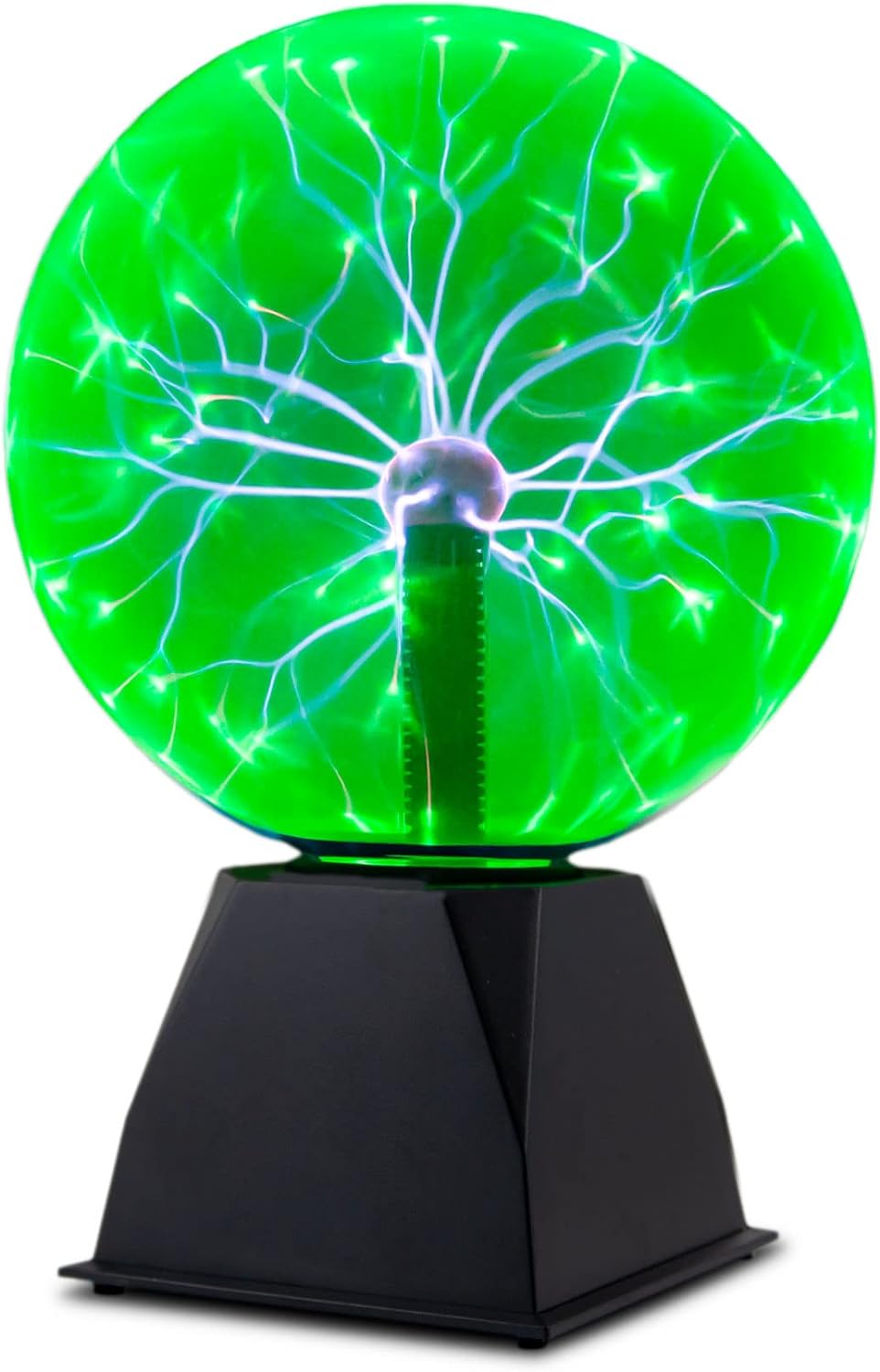 8 Inch Green Plasma Ball, Touch and Sound Sensitive, Novelty Lamp, Electric Plasma Ball, Magic Plasma Lamp, Lightning Plasma Ball, Plasma Ball for Decoration, Plasma Globe, Christmas Gift