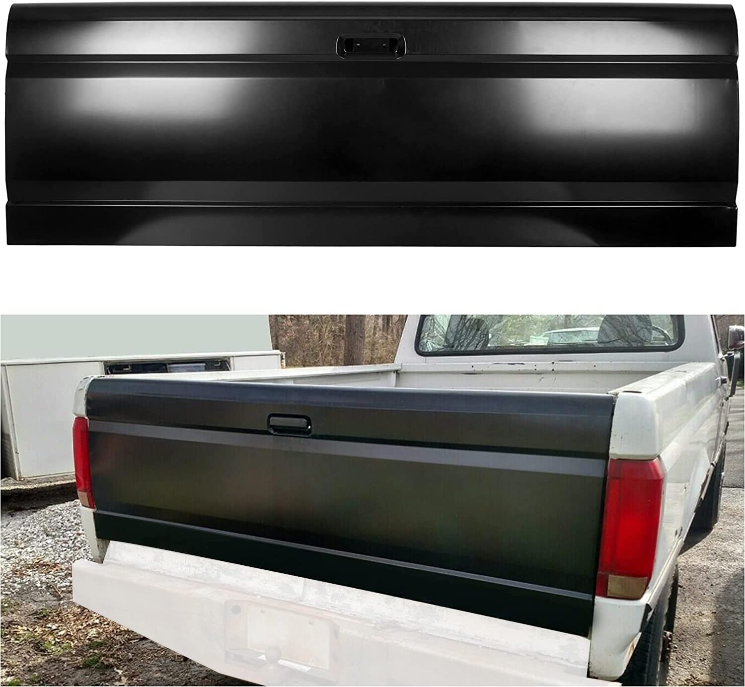 KUAFU Rear Tailgate Replacement Compatible with 1987-1996 Ford F-Series F150 F250 F350 Truck Pick up Bed Replace for Part Number E7TZ9940700A F2TZ9940700A FO1900104