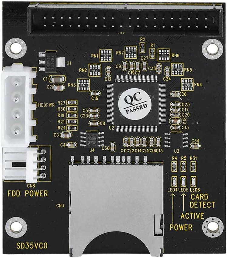 ASHATA SD Card to 2.5 Inch IDE Adapter,TF Memory Card to IDE 40Pin Male Adapter for DOS/Linux/Windows 98SE, Me, 2000, XP and for Vista.