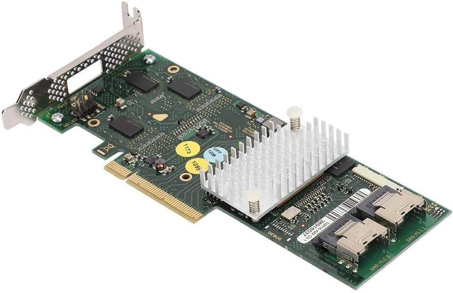 SAS Controller Card,ASHATA 8-Port SATA SAS Ports D2616 SAS2108 SATA/SAS Raid 6Gbs 512M Cache Array Controller Card Low Baffle,Support up to 32 for SAS or SATA Endpoint Devices