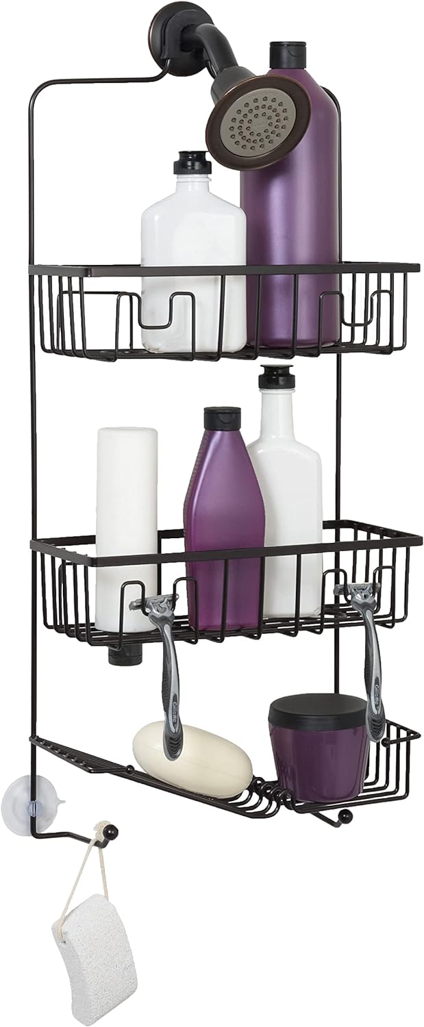 Zenna Home Hanging Over-The-Shower Caddy, Oil Rubbed Bronze