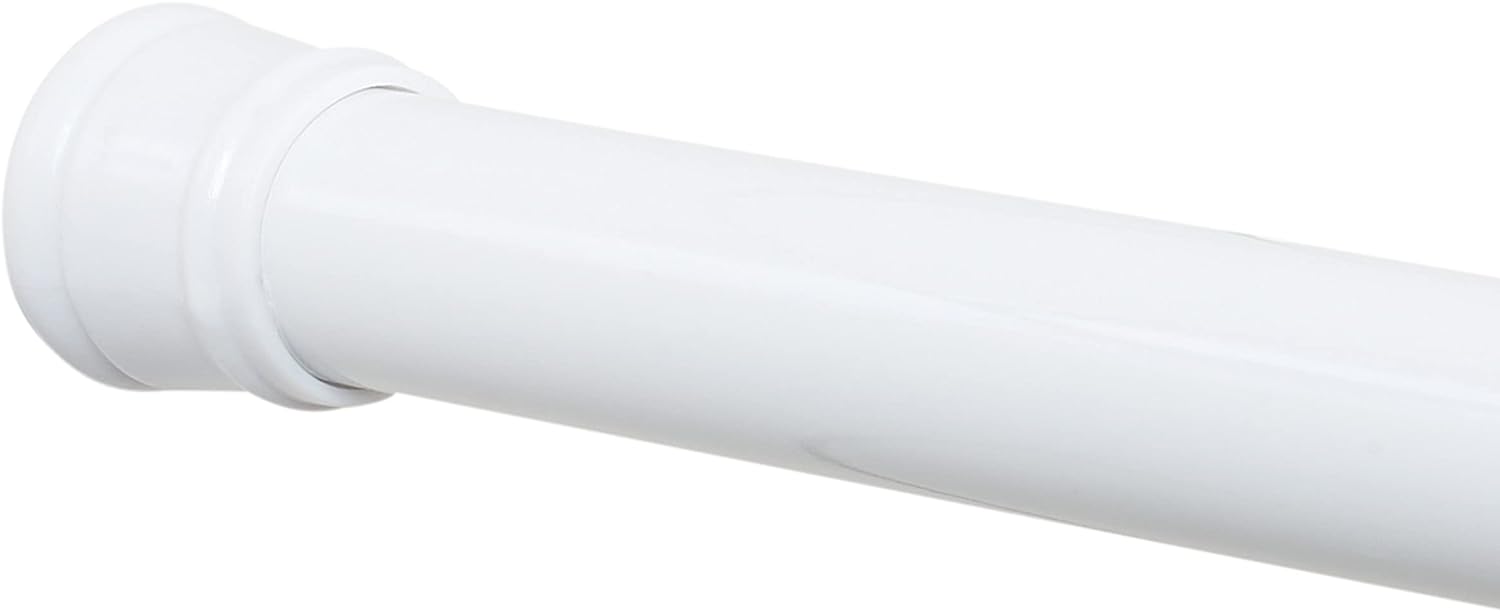 Zenna Home Tension Stall Shower Rod, 27-40, White