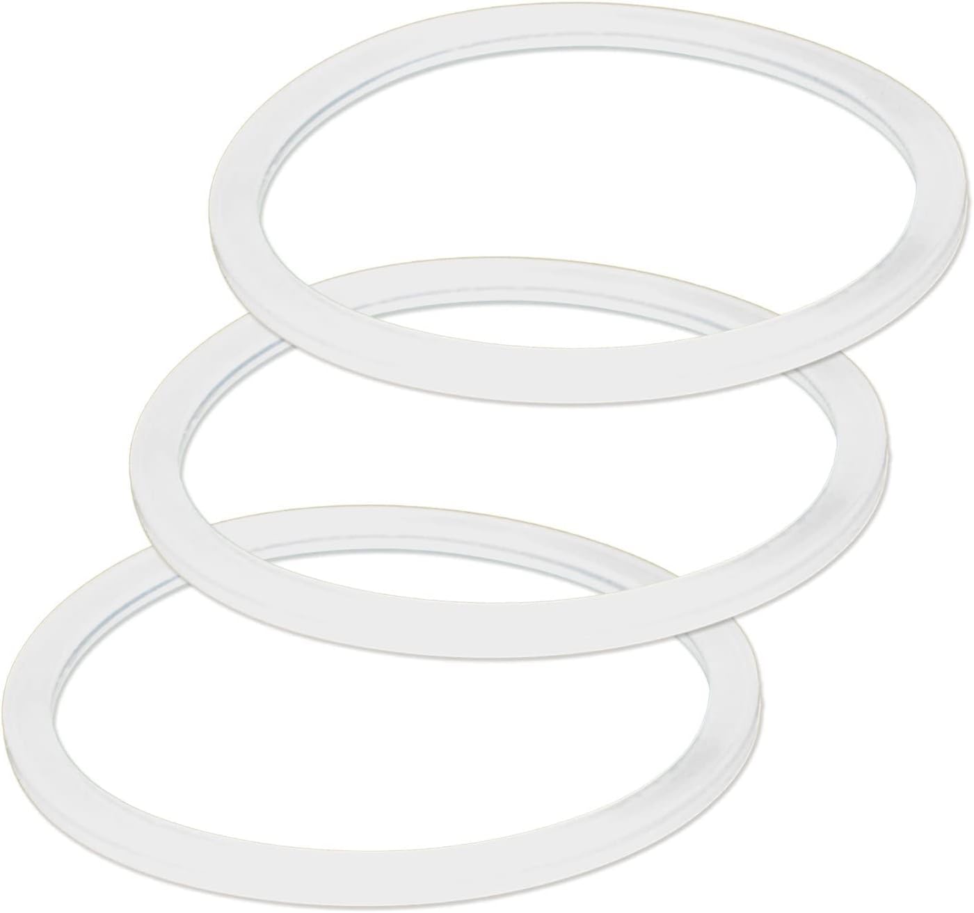 County Line Kitchen Replacement Seals for Cold Brew Filter with Stainless Steel Lid or Ball White Plastic Lids - 3 Pack