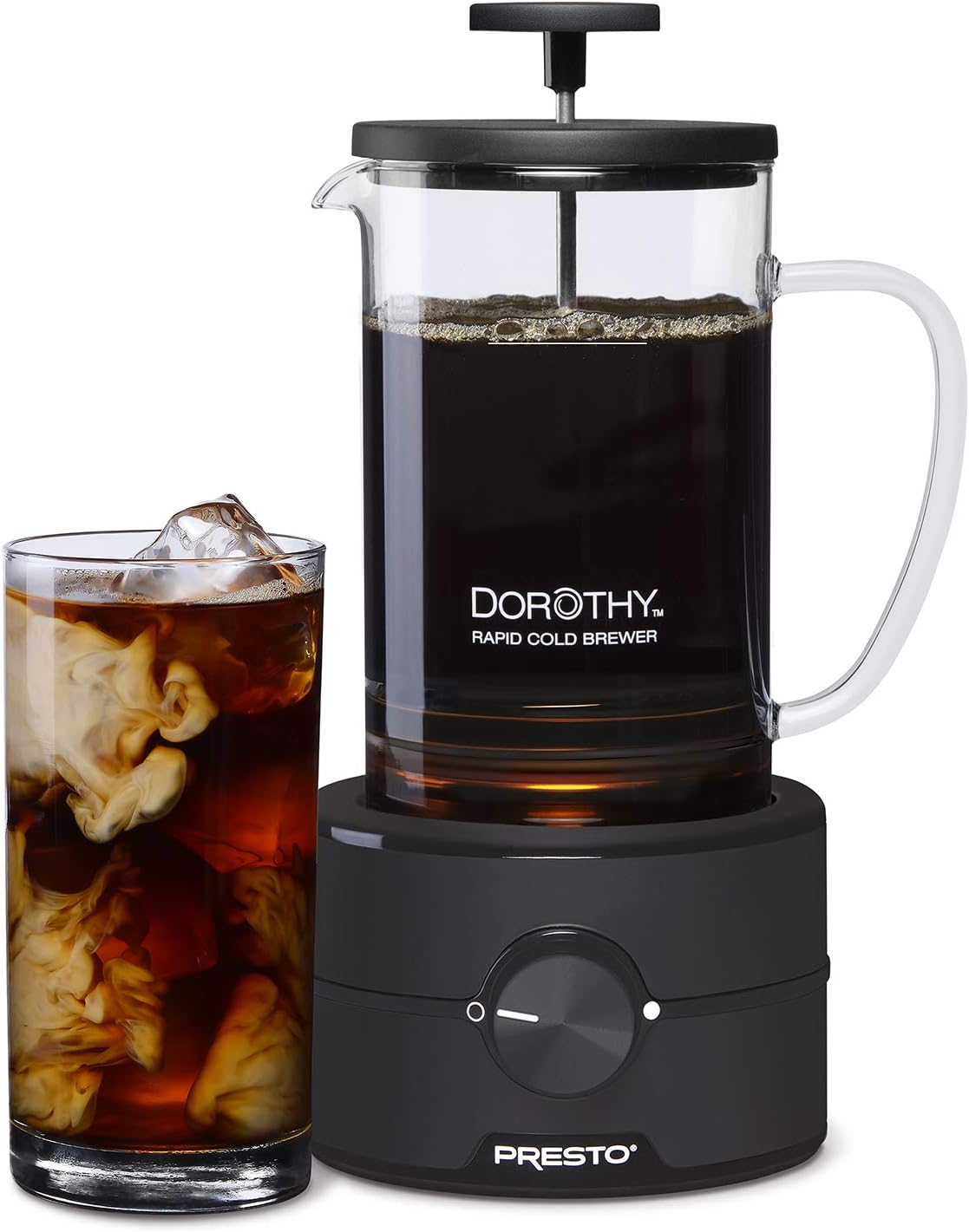 Presto 02937 Dorothy Electric Rapid Cold Brewer - Cold brew at home in 15 minutes - No more waiting 12 to 24 hours.