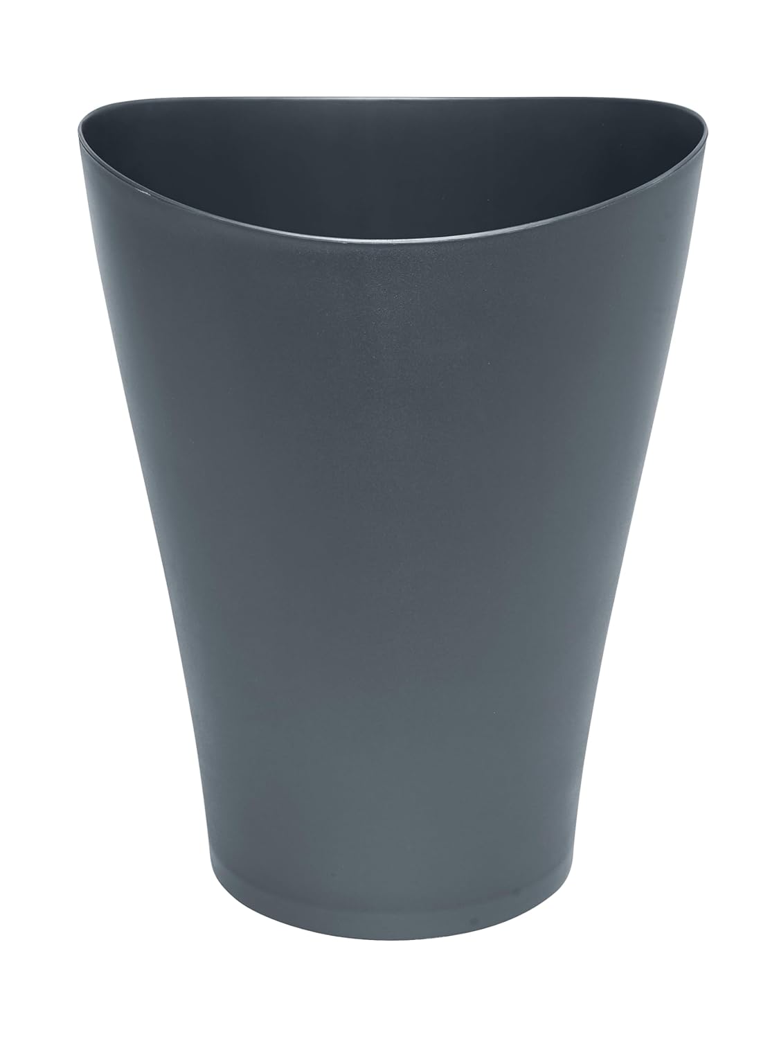 Rubbermaid Spa Works Vanity Wastebasket, Home/Bathroom/Office Use, Small 2.25 Gallon, Plastic, Gunmetal Blue