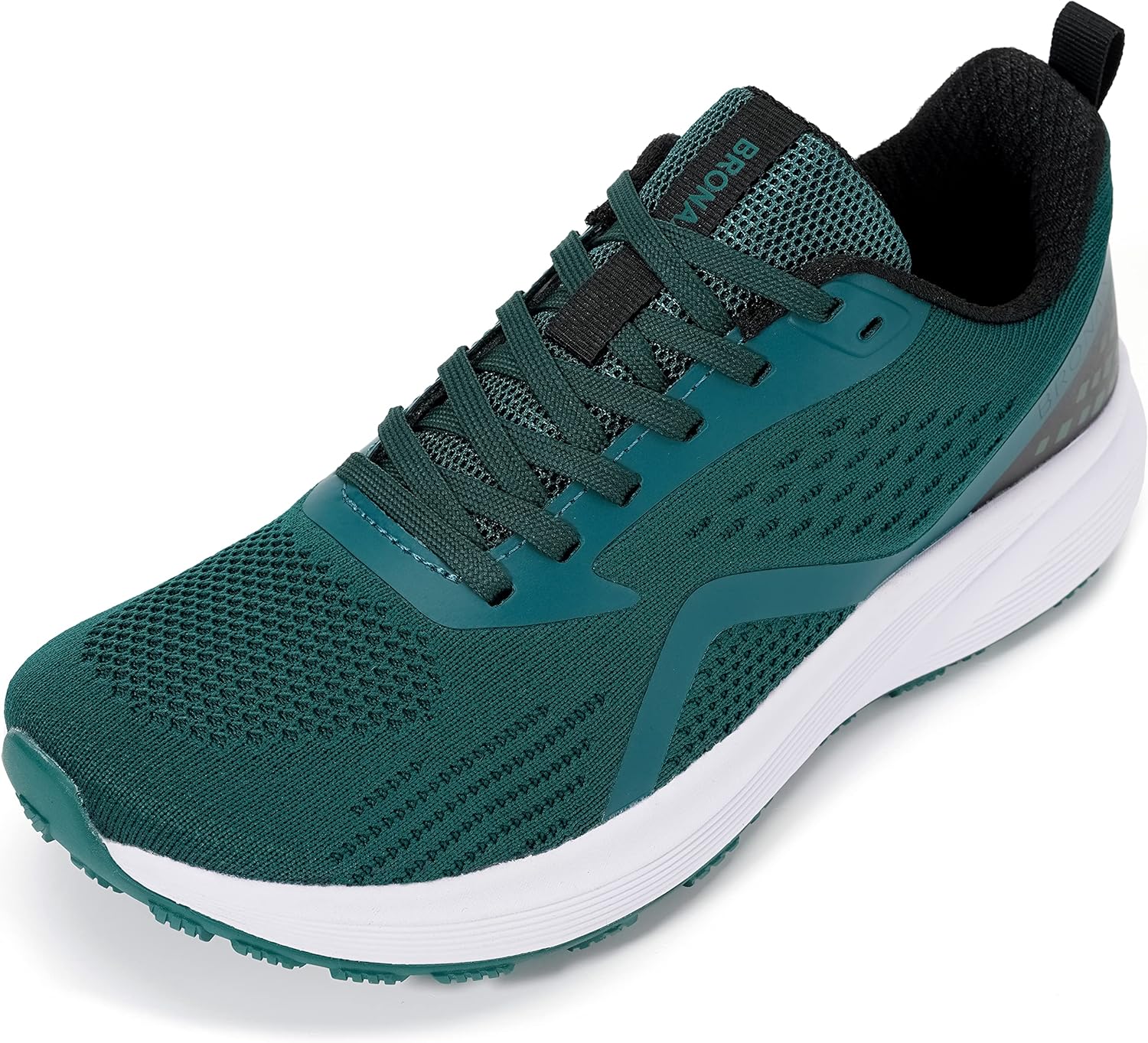 BRONAX Men' Wide Cushioned Supportive Road Running Shoes | Wide Toe Box | Rubber Outsole