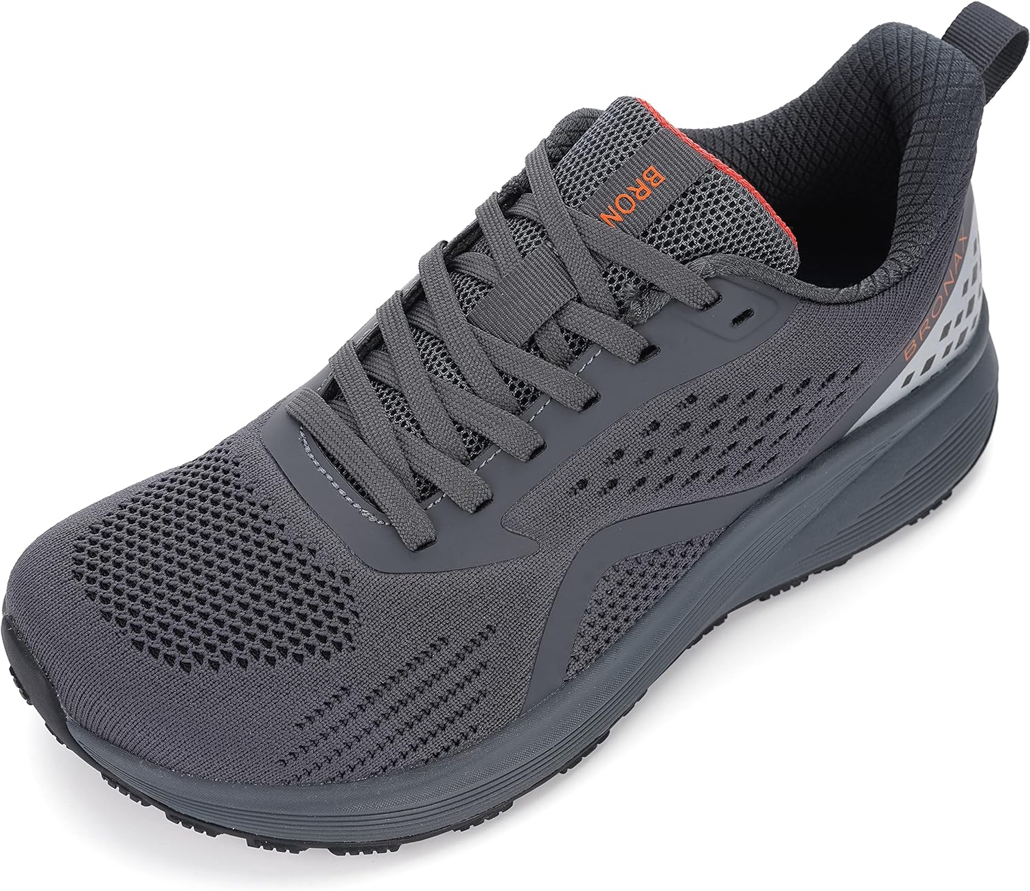 BRONAX Men' Wide Cushioned Supportive Road Running Shoes | Wide Toe Box | Rubber Outsole