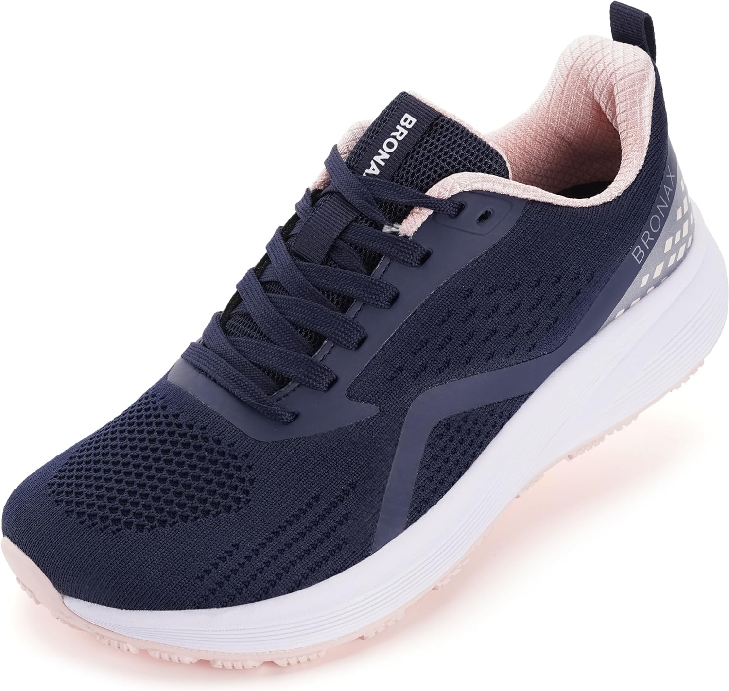 BRONAX Women' Wide Toe Box Road Running Shoes | Wide Athletic Tennis Sneakers with Rubber Outsole