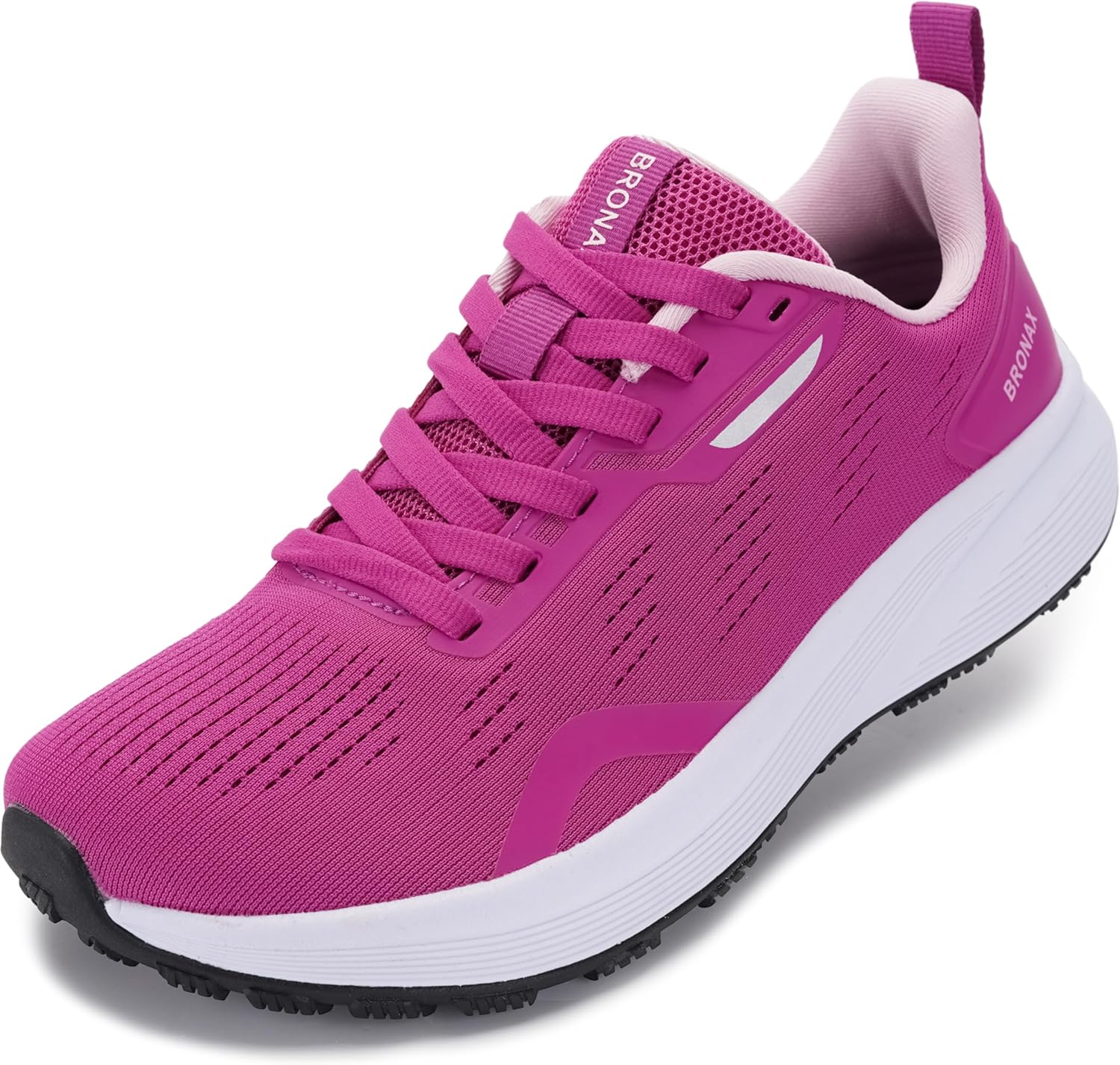 BRONAX Women' Wide Toe Box Road Running Shoes | Wide Athletic Tennis Sneakers with Rubber Outsole