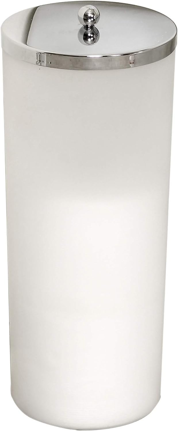 Zenna Home 7668K, Toilet Paper Canister, Frosted