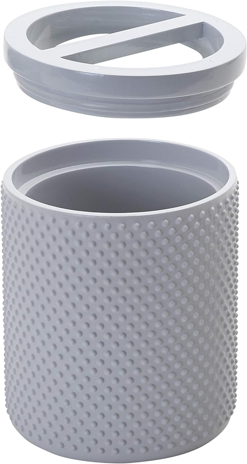 Zenna Home, Grey Smart Accessories Arya Dots Toothbrush Holder (602952004A)