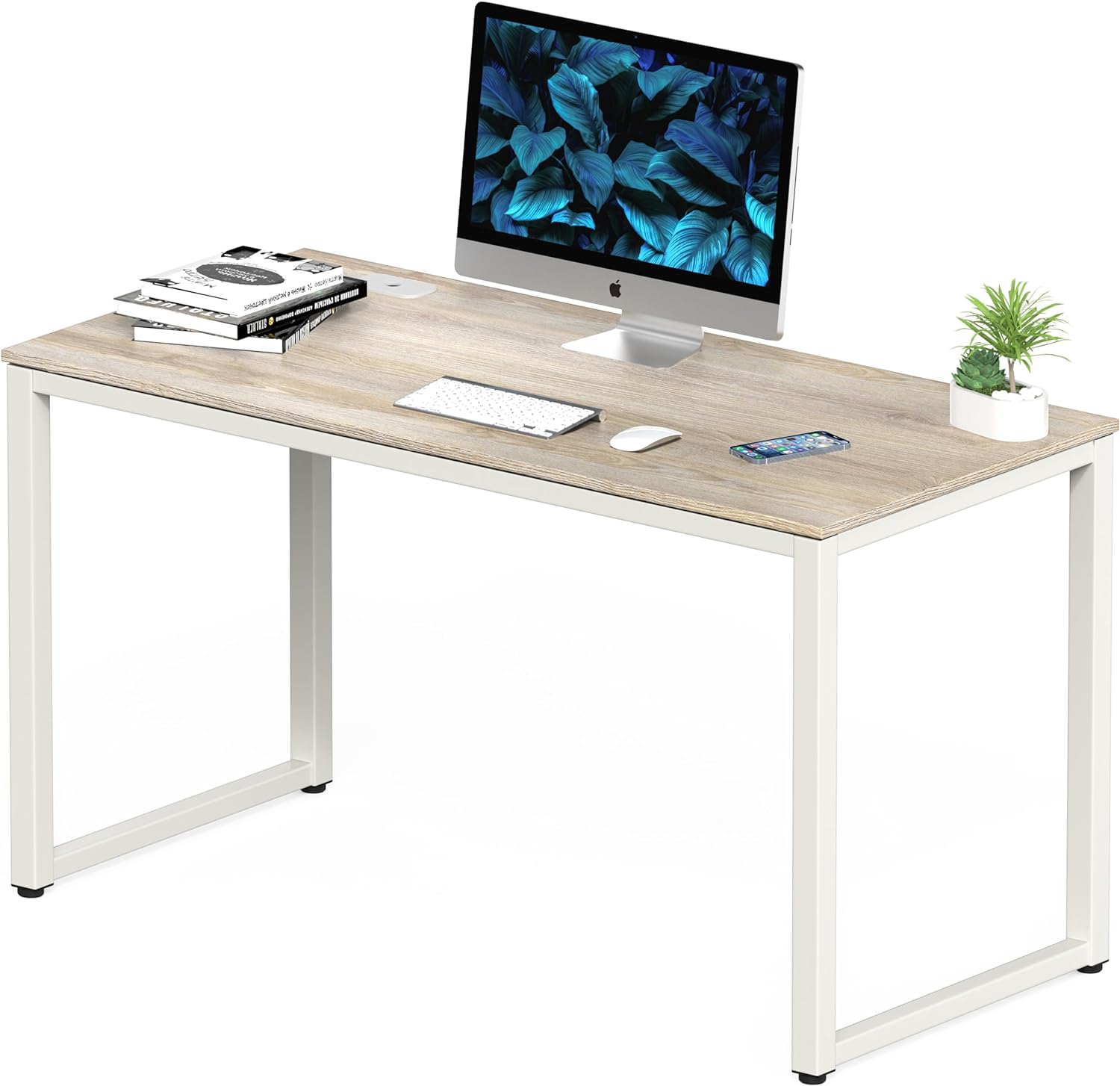 SHW 48 Home Office Computer Desk, 24 Deep, Oak