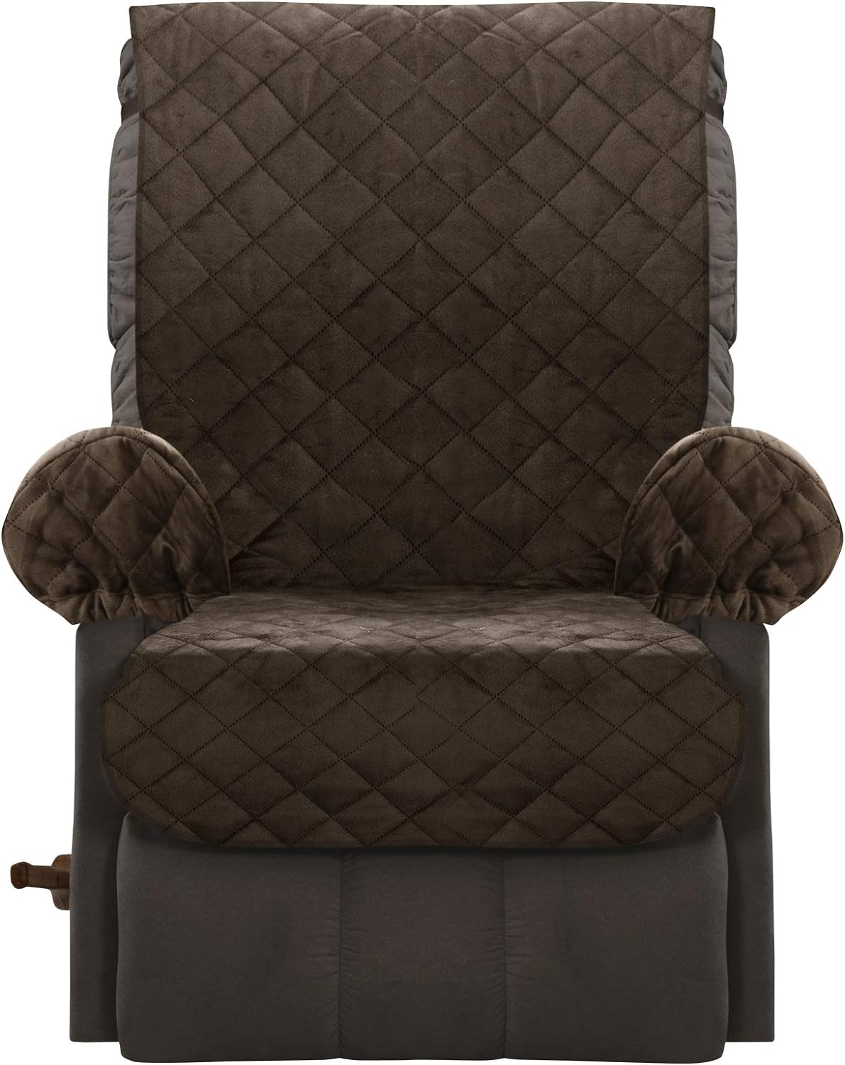 Zenna Home, Chocolate/Brown Protector: Waterproof Plush Recliner Furniture Cover (EFCPRNSBR)