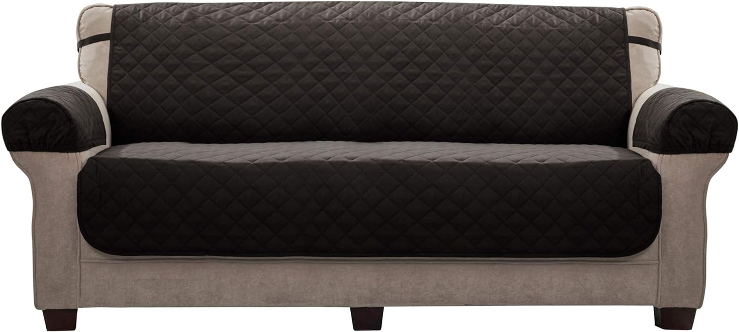 Zenna Home Reversible Furniture Cover Petcover, Sofa, Black