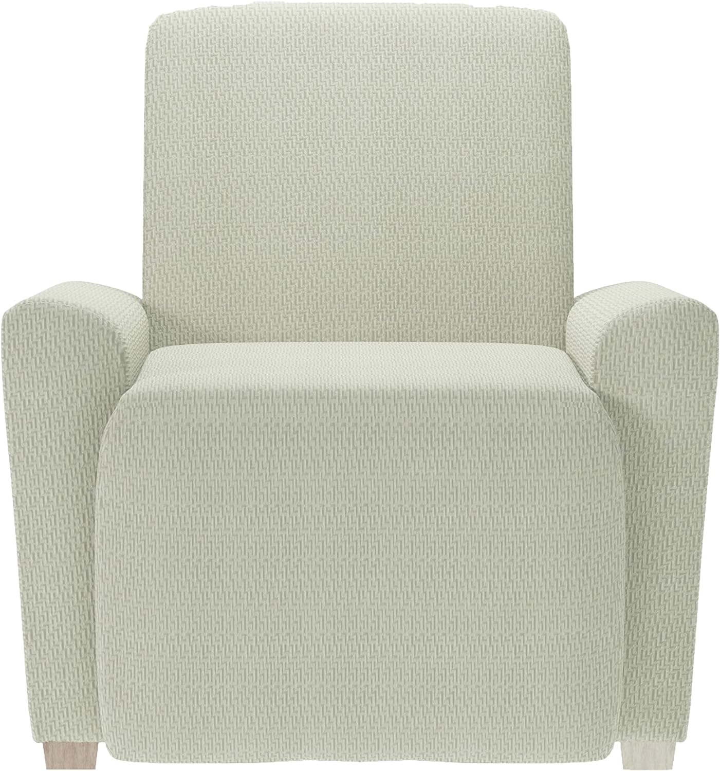 Zenna Home, Khaki Simply Fit 4-Piece Steps Stretch Recliner Slipcover