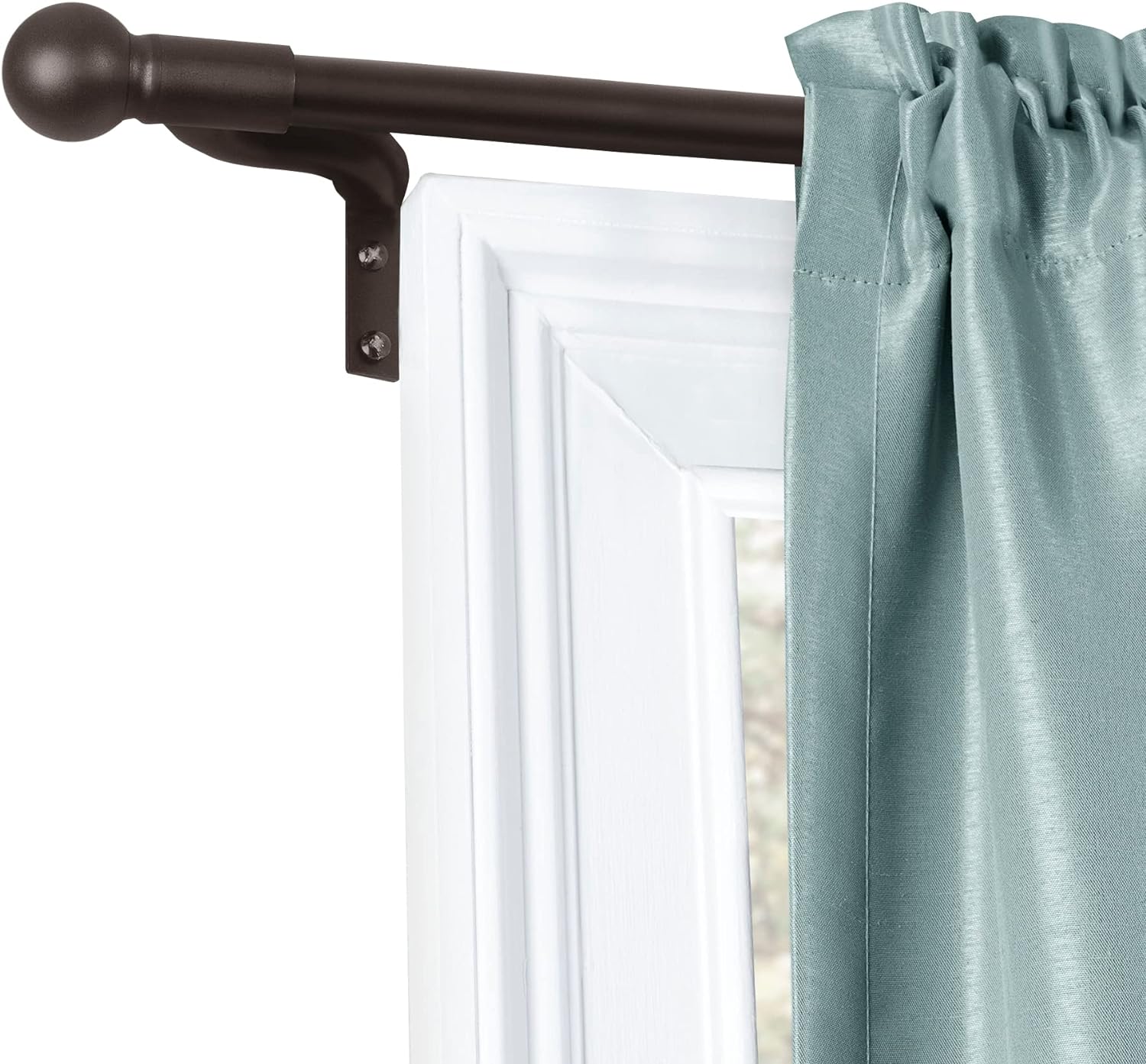 MAYTEX Smart Easy Install Caf Window Rod, 18-48 Inches, Oil Rubbed Bronze