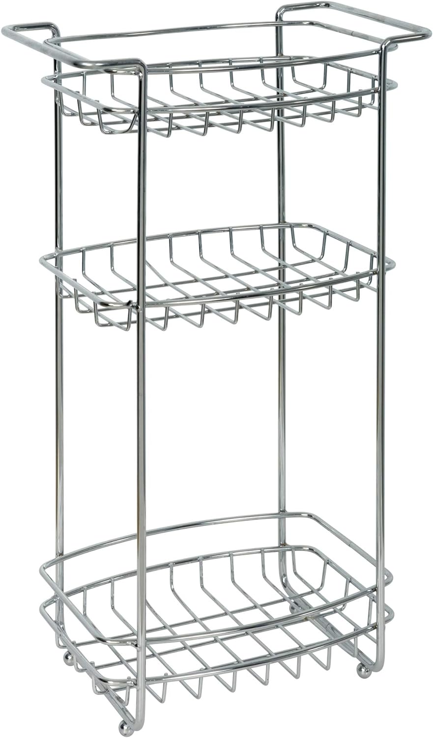 Zenna Home Slimline Floor Stand, Chrome