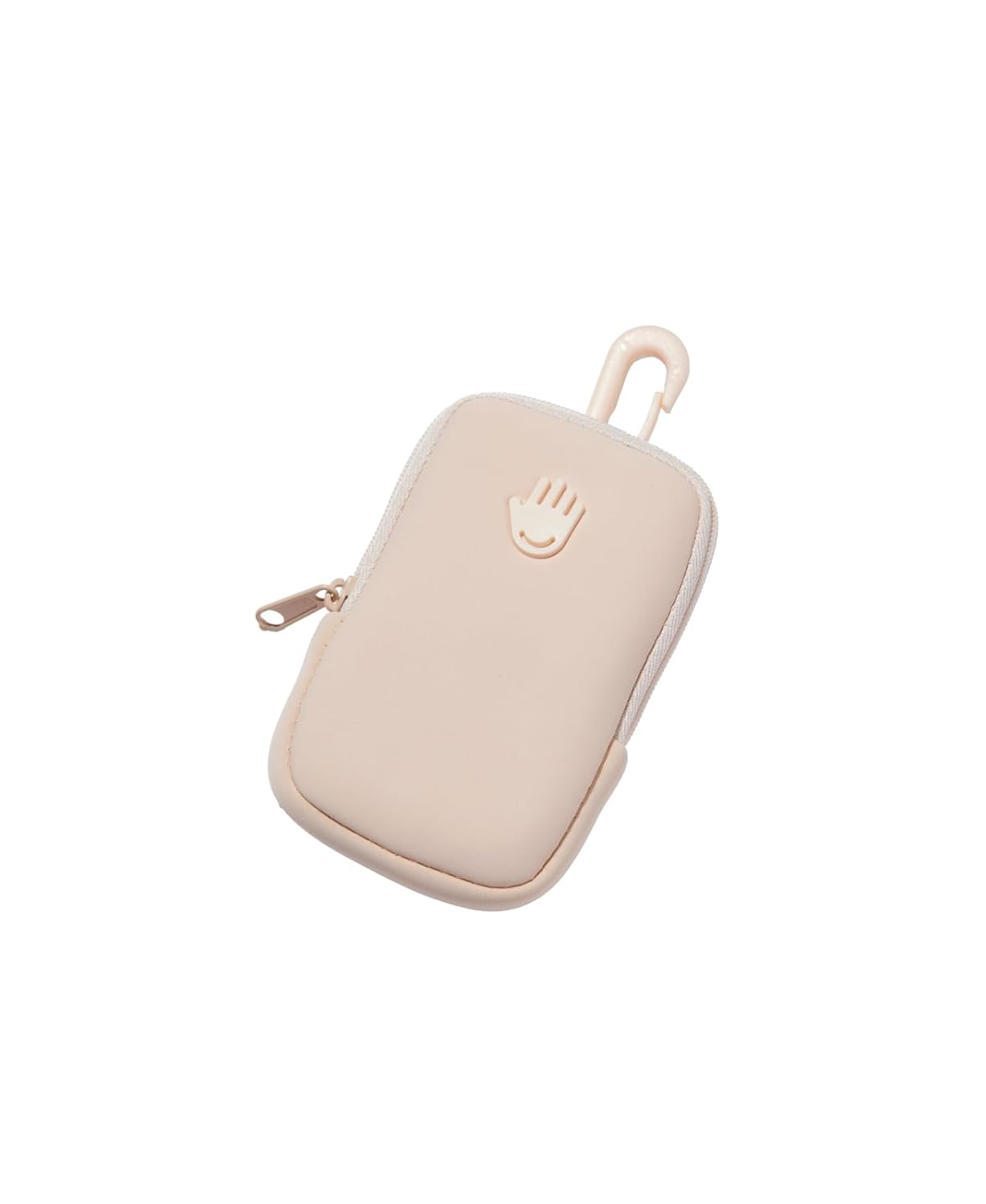 Touchland Touchette Zippered Pouch, Attachable Fashion Accessory with Snap Hook for Power Mist and Glow Mist 1FL OZ, Pale Pink