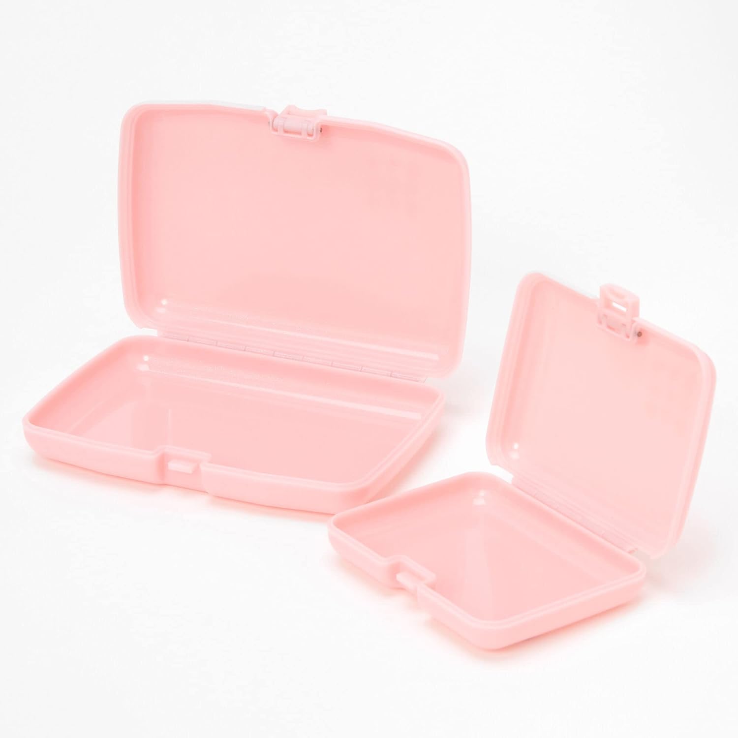 Claire' Caboodles Makeup Case Small - Duo Travel Cosmetic Purse Caboodle for Girls Organizer Storage Box Hard Cases - (Case 1-6x4x1) (Case 2-4x3x1) 2 Pack Pink