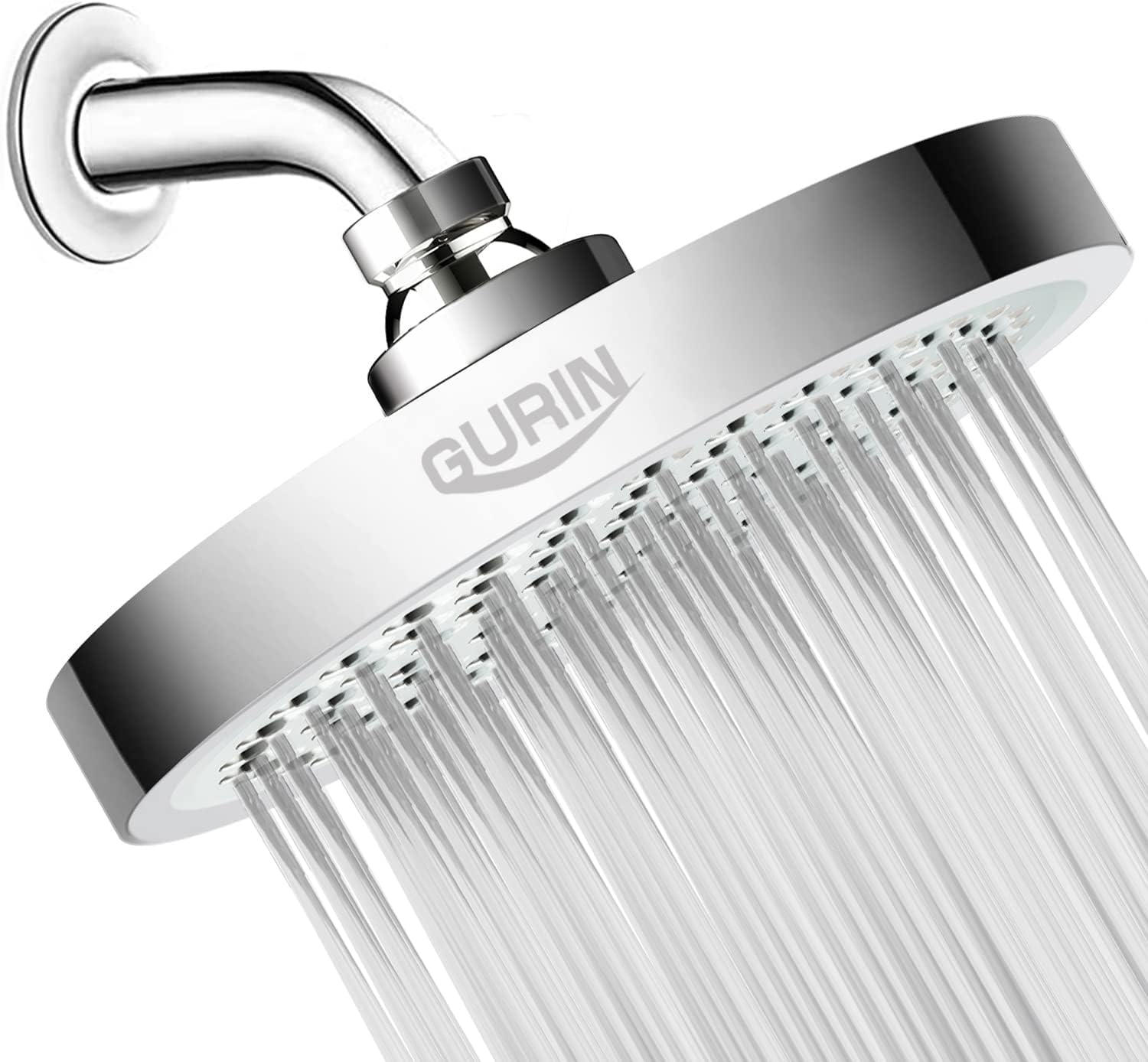 The GURIN High Pressure Rain Shower Head has completely transformed my shower experience into a luxurious spa-like retreat, and it unquestionably deserves a 5-star review. This showerhead is a true game-changer, and here' why it' truly exceptional:High Pressure Bliss: The standout feature of this showerhead is its incredible high-pressure performance. The rainfall-like spray is not only refreshing but also provides a thorough and invigorating cleanse.Luxury Redefined: With its chrome plated fi