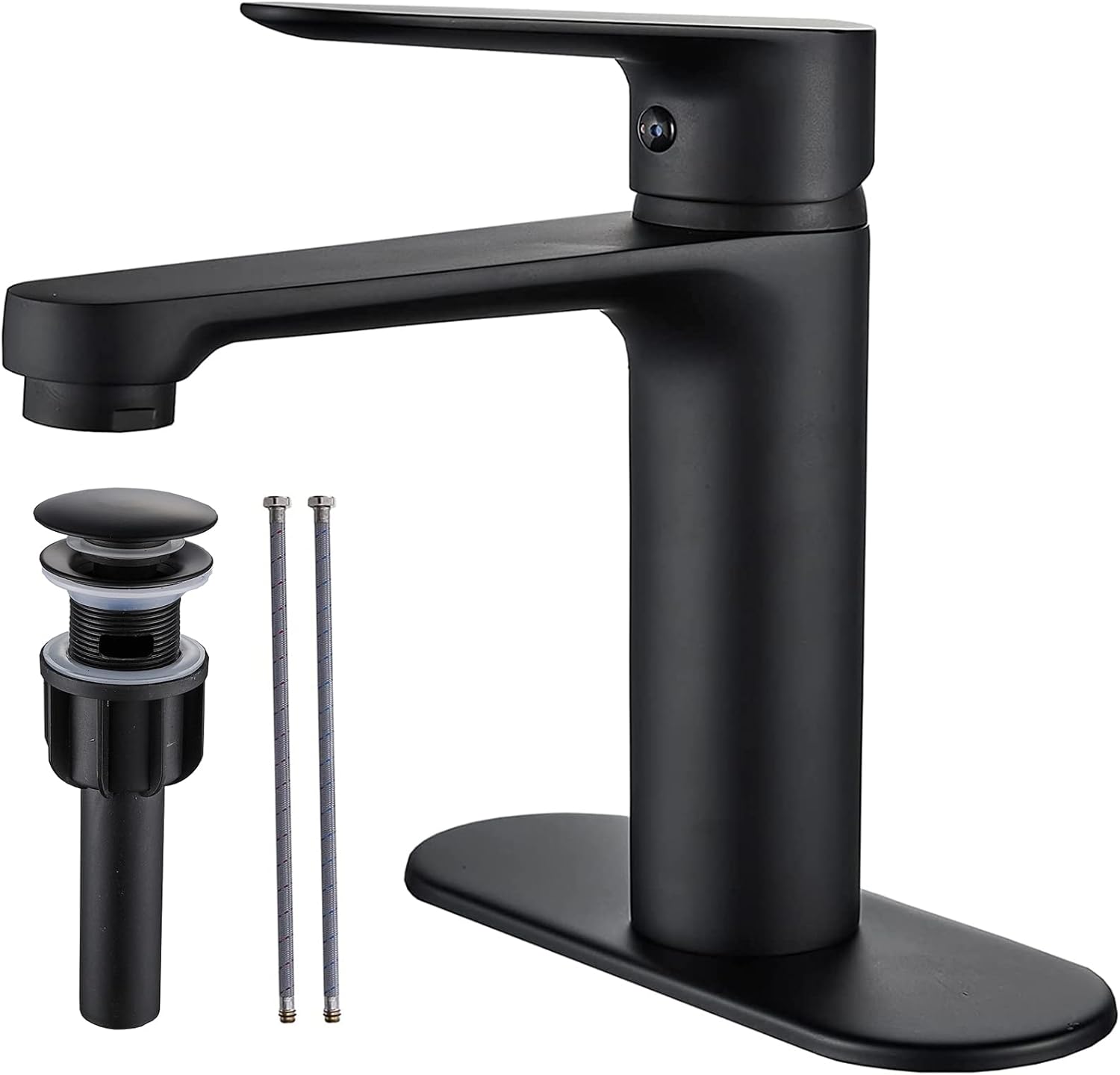 nice faucet, good design (only few parts to install, no need to use plumber' putty, good gaskets), very easy to install (took only few minutes to tight few things), easy to follow instructions, good materials, well made