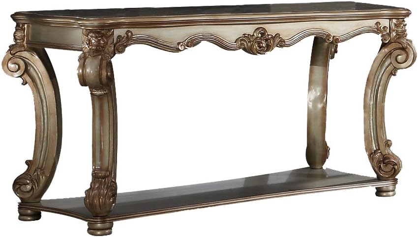 ACME Vendome Gold Patina Sofa Table