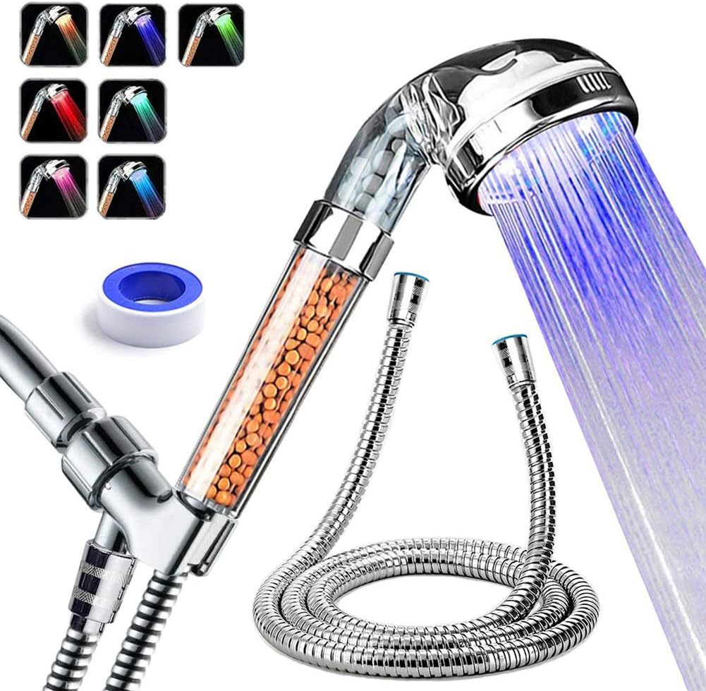 I recently had the opportunity to try out a light-up filtering shower head, and I must say, it was a delightful experience. This innovative shower head not only provided a refreshing and invigorating shower, but it also added a touch of ambiance to my bathroom routine. The first thing that caught my attention was the mesmerizing LED lights that illuminated the water as it cascaded from the shower head. The changing colors created a soothing and relaxing atmosphere, turning my shower into a mini 