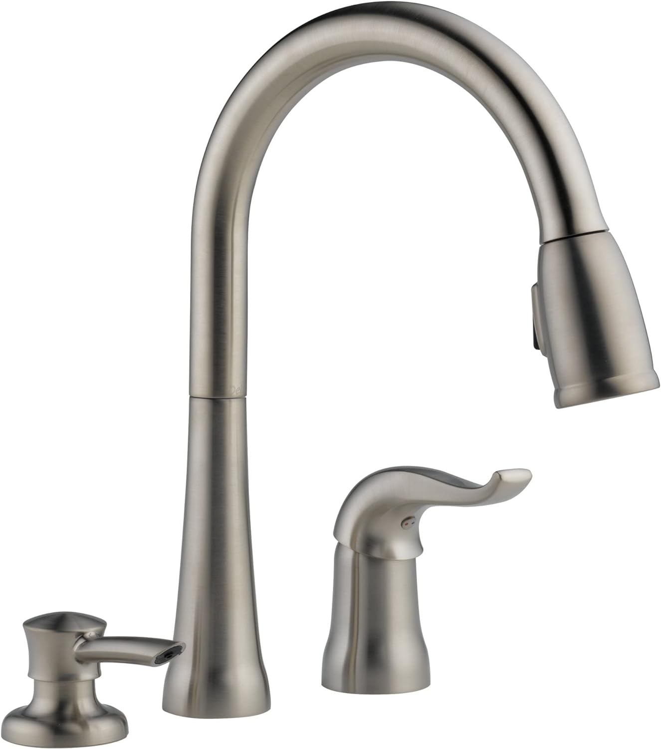This faucet has made me enjoy using my sink again! I went from an old standard solid angle neck kitchen faucet to this, and it has made a world of difference. The removable head is easy to remove and easy to snap back in place, with plenty of hose to get water where you need it. The faucet handle feels very nice, and I have not seen any signs of wear on it yet, though I haven't had it for too long. The switch on the head feels a little cheap, but is a solid spray/stream. It keeps it' setting, s