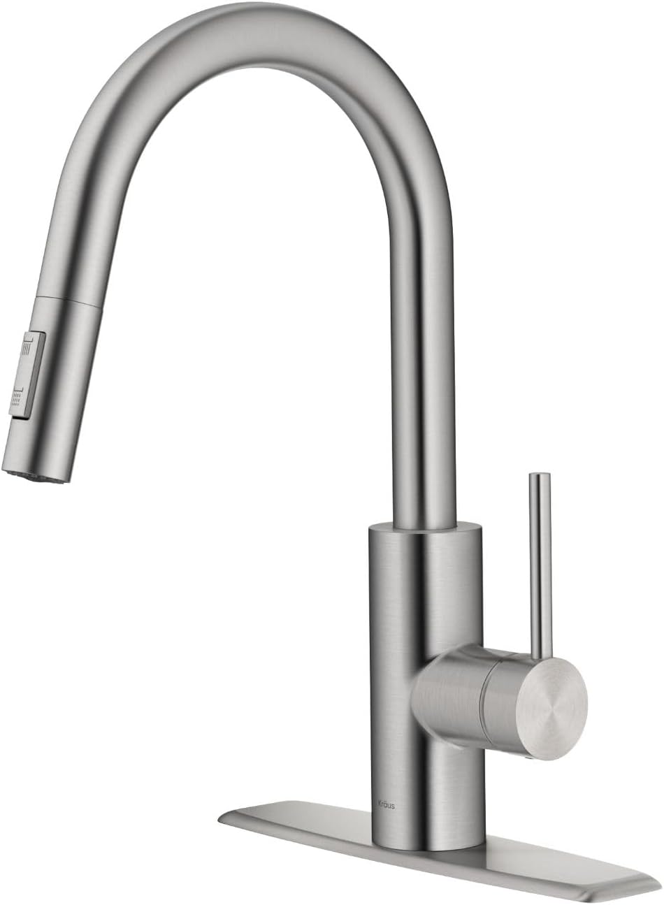 The Kraus kitchen faucet is a fantastic addition to any kitchen. One of its standout features is its super easy installation process, which makes it a hassle-free upgrade for any homeowner. Additionally, its impressive height adds a touch of elegance to the kitchen while also providing ample space for filling and cleaning large pots and dishes. Overall, the Kraus kitchen faucet combines ease of installation with practical design, making it a great choice for those seeking a functional and stylis