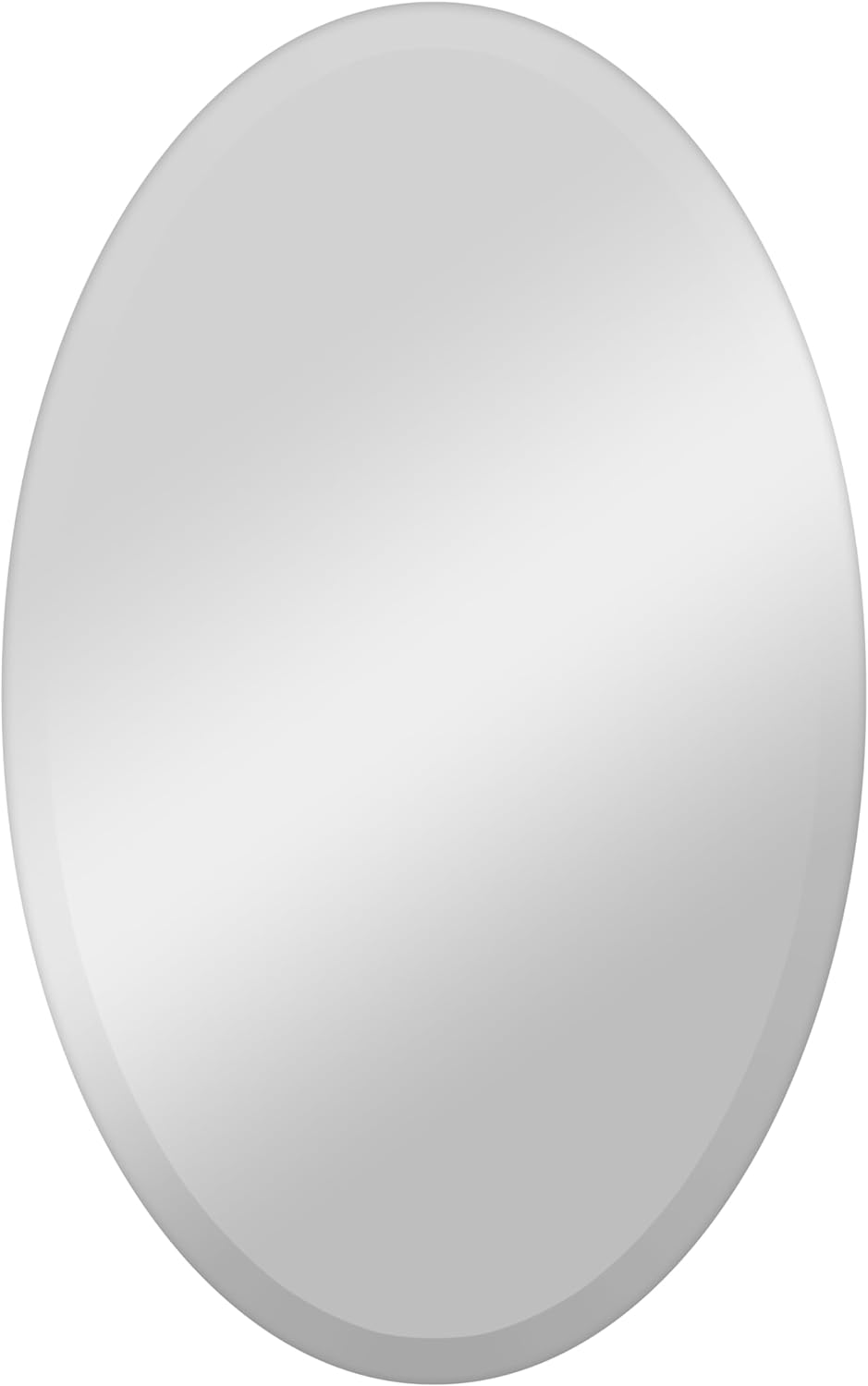 Frameless Mirror 20X32 Beveled Oval