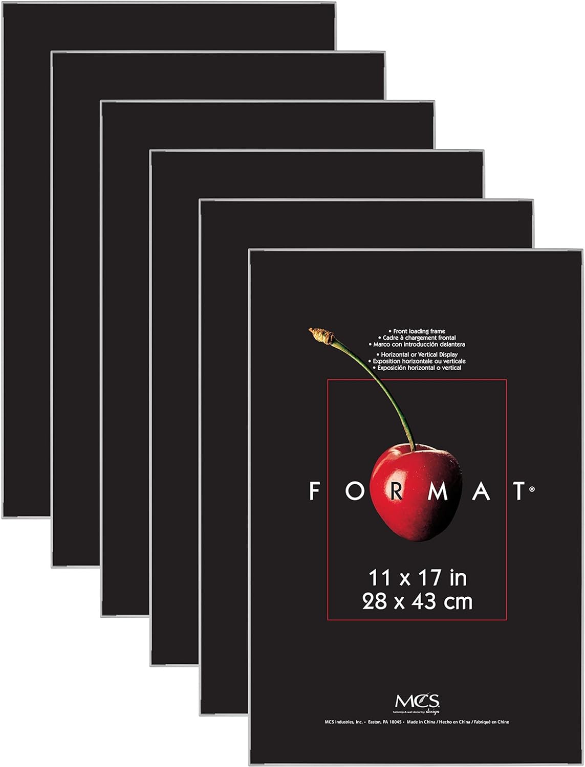 MCS Format Picture Frames, Gallery Wall Frames, White, 11 x 17, 6-Pack