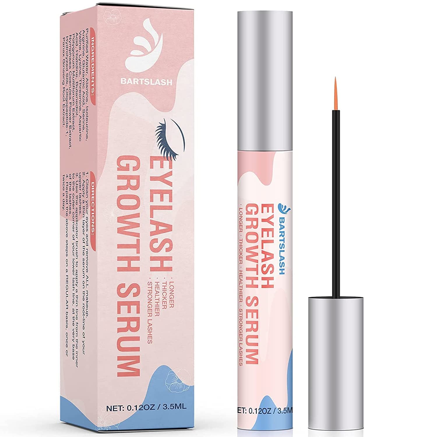 Advanced Eyelash Growth Serum - Irritation Free - Achieve Longer, Thicker, Healthier, and Stronger Lashes - 0.12OZ/3.5ML