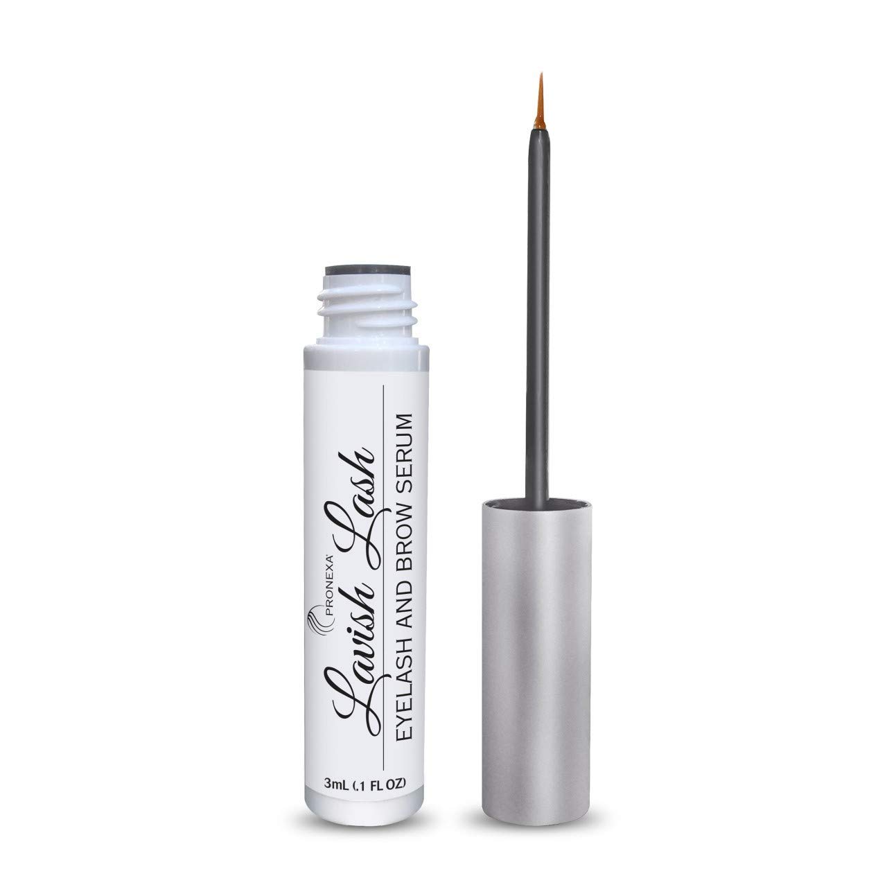 Hairgenics Lavish Lash (3ml, 3 Month Supply)  Eyelash Growth Enhancer & Brow Serum with Natural Peptides for Long, Thick Lashes and Eyebrows! Dermatologist Certified & Hypoallergenic.