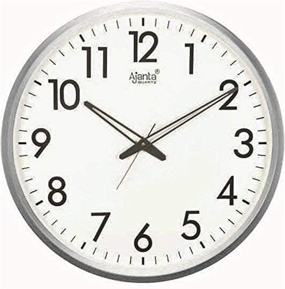 Best clock in affordable price with no sound. Size is appropriate for home wall. Light weight with premium look.