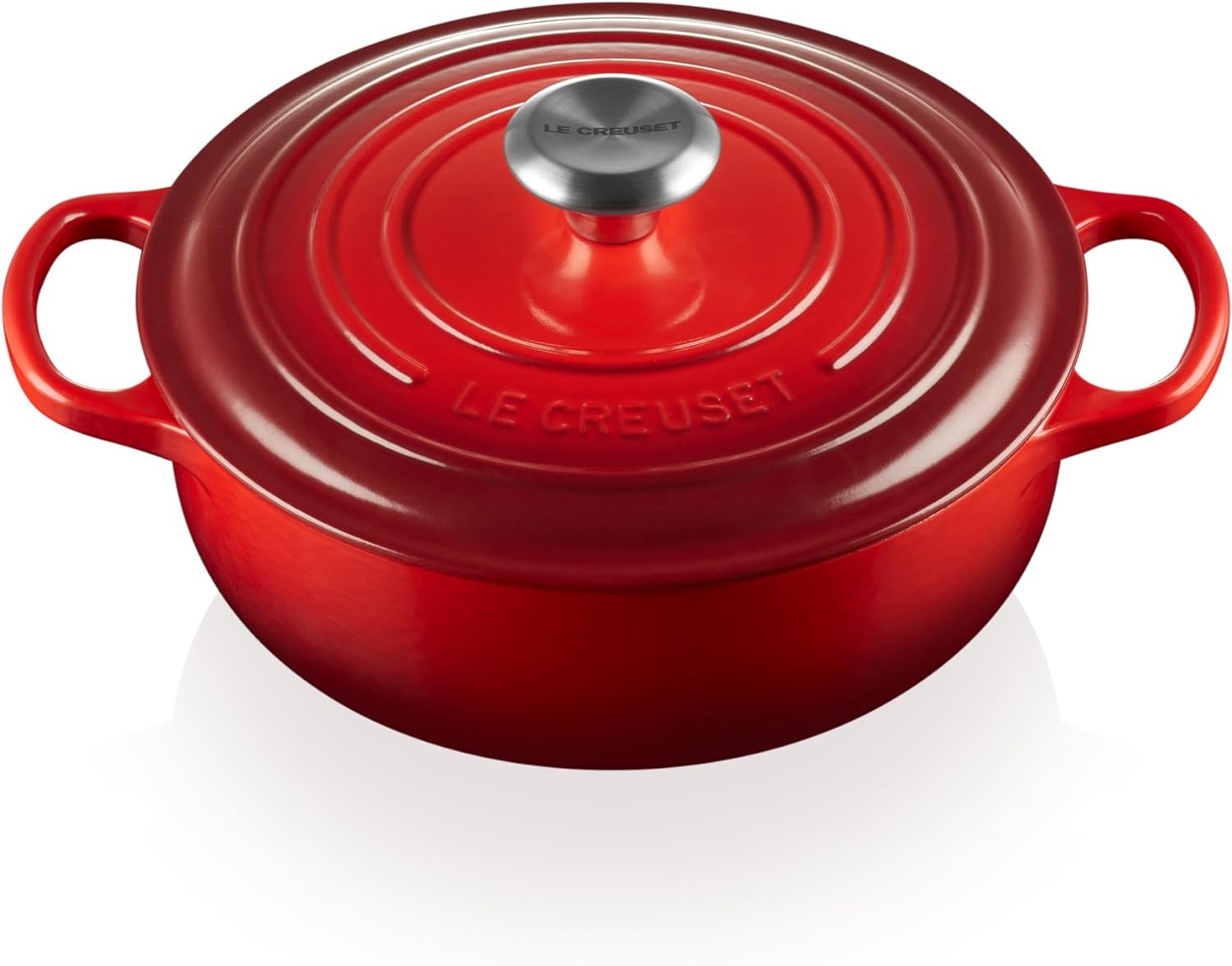 Le Creuset Enameled Cast Iron Signature Sauteuse Oven, 3.5 qt., Cerise