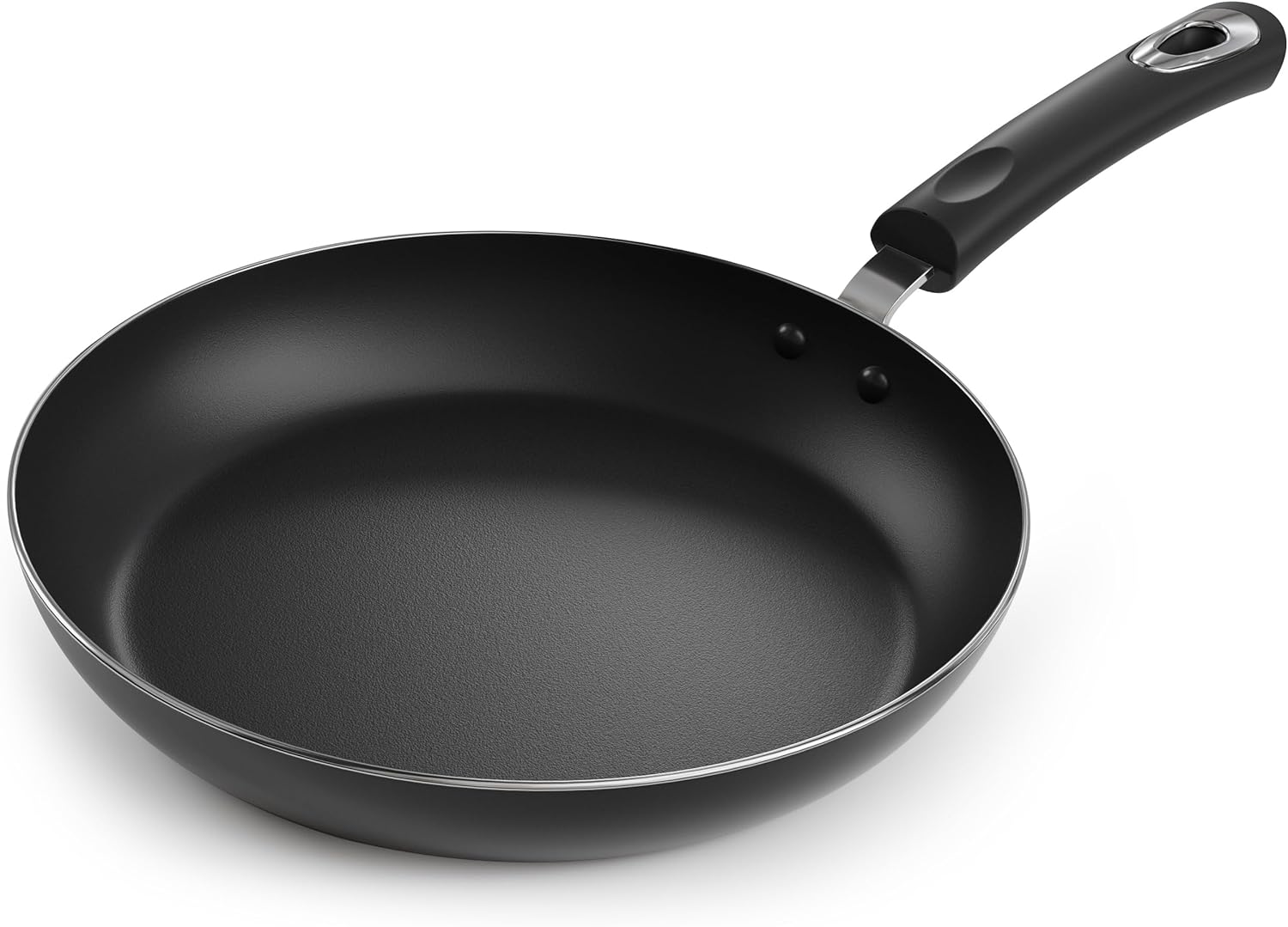 Utopia Kitchen Saute Fry Pan - Nonstick Frying Pan - 11 Inch Induction Bottom - Aluminum Alloy and Scratch Resistant Body - Riveted Handle (Grey-Black)