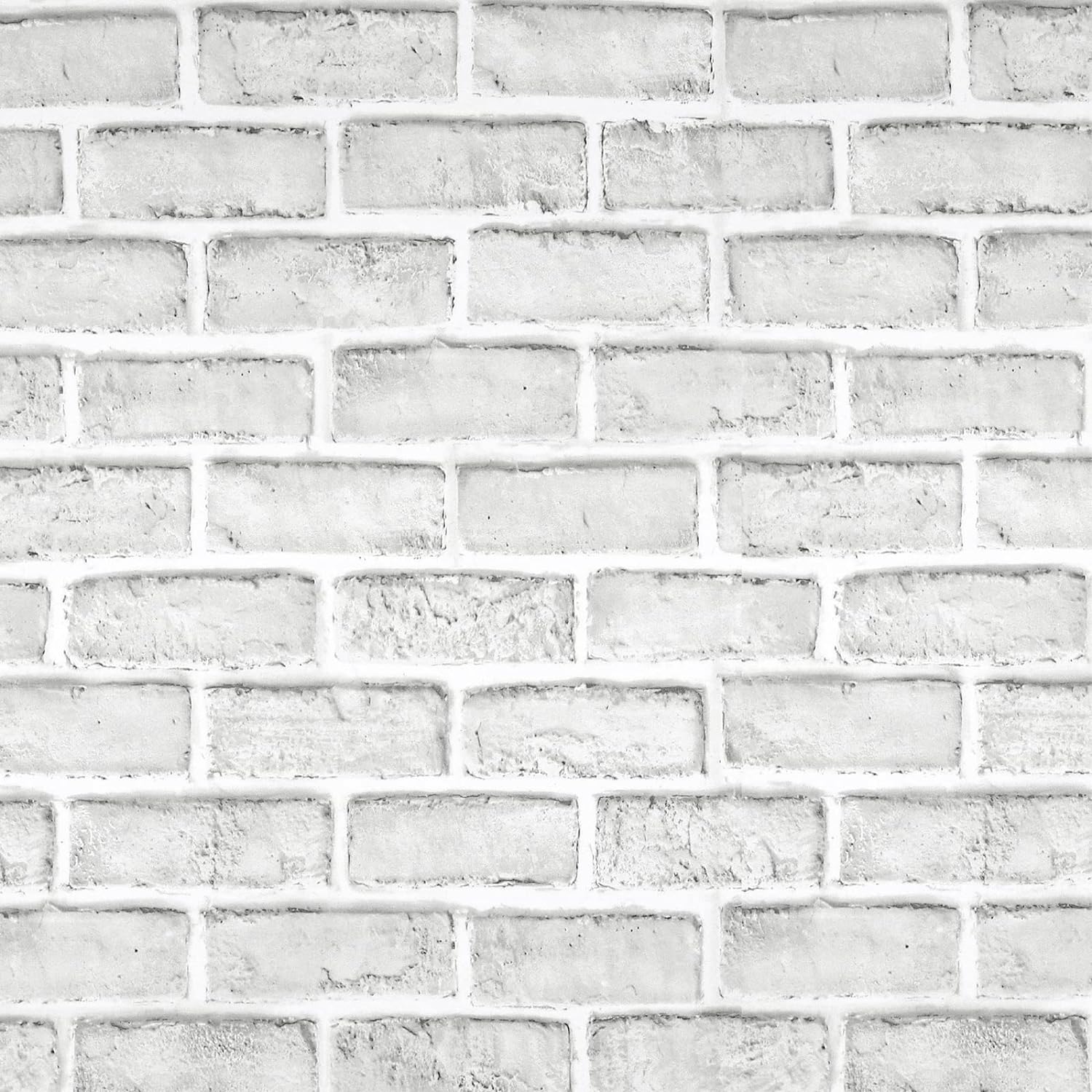 White Brick Wallpaper Brick Peel and Stick Wallpaper 17.7 x 236 Self Adhesive Faux 3D Textured Brick Wall Paper Vinyl Film Removable Wallpaper Fireplace Kitchen Backsplash Laundry Room Decor